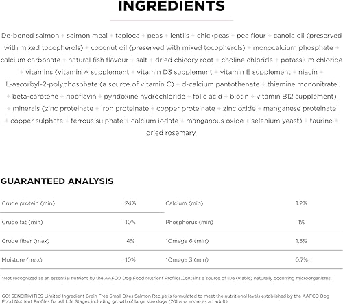Miniatura 4 de Go! Solutions Sensitivities - Alimento seco para perros pequeños con ingredientes limitados, sin granos de salmón, croquetas pequeñas para razas