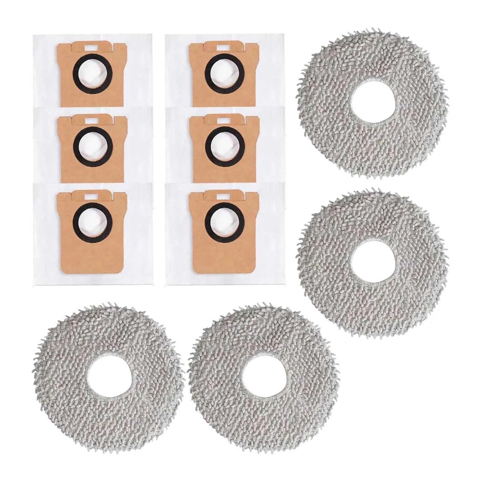 RHOBYXONZ 10 Pieces Kit Dust Bags And Mop Cloths,Compatible For Xiaomi Mijia,for B116 X20+ Robot Vacuum Cleaner Replacement Parts