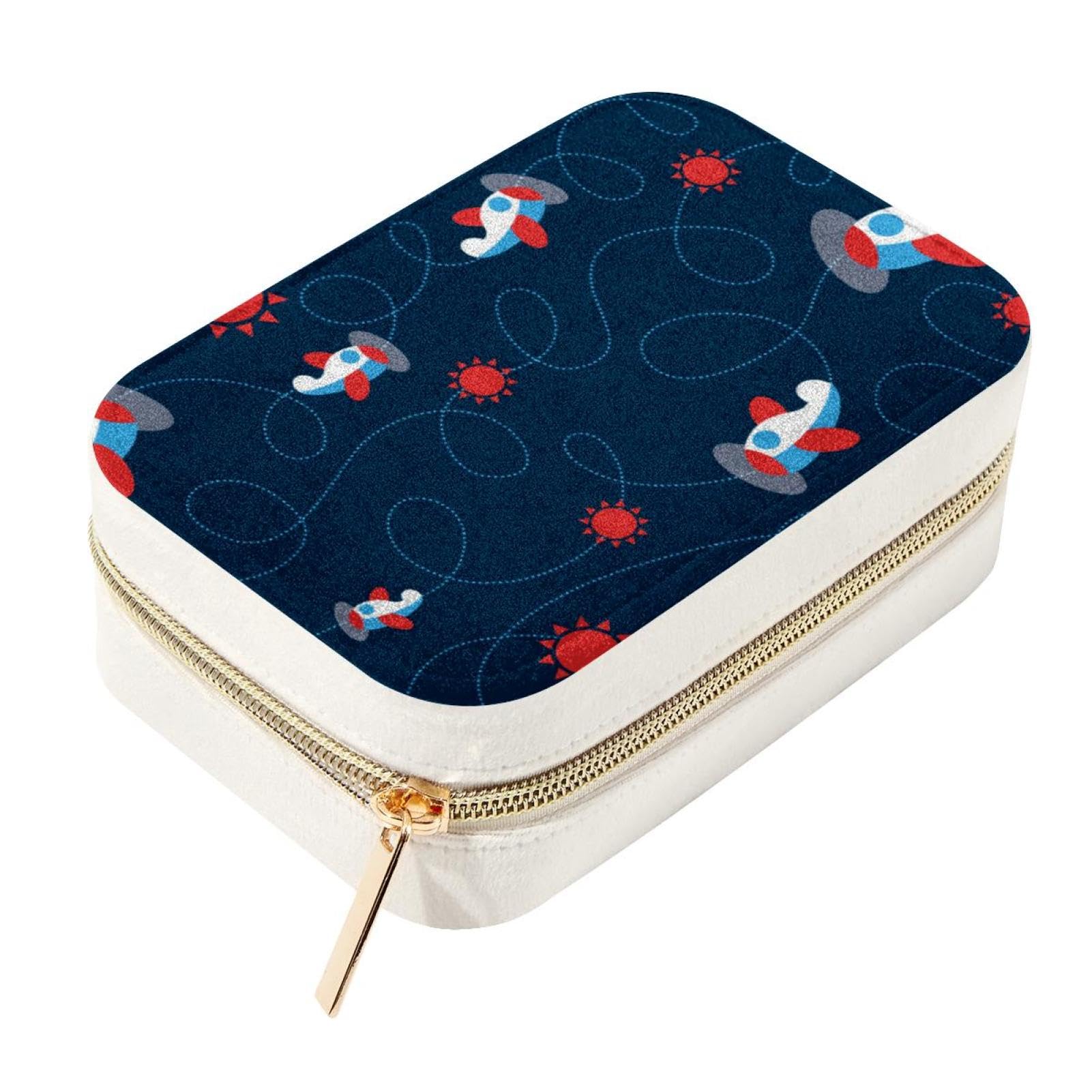 Organisateur de bijoux nomade Wintersweet en velours rouge pour vos week-ends