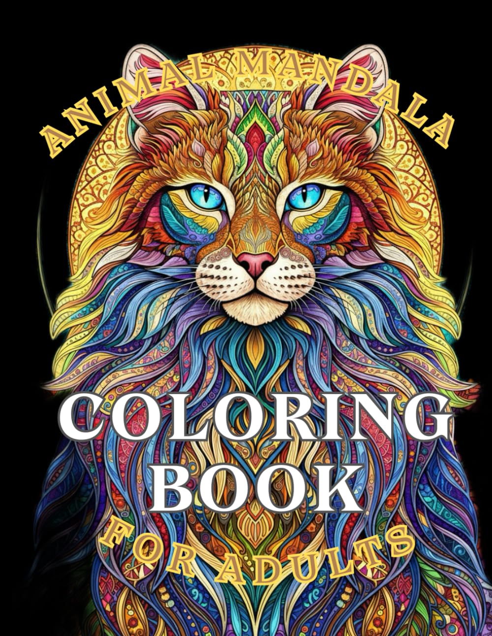 Animal mandala coloring book for adults.: It features 56 beautiful animal mandalas.
