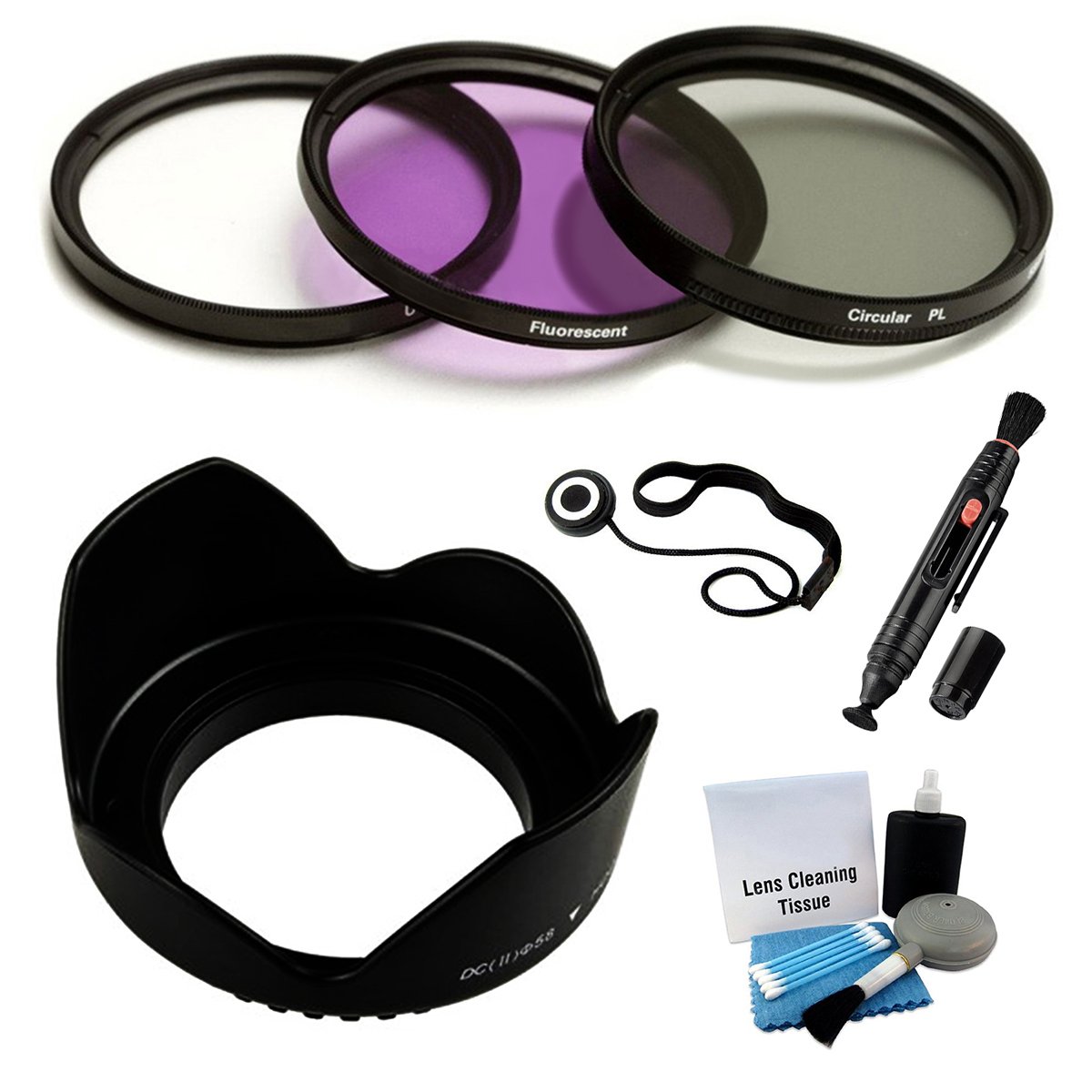 72mm Premium Filter Kit (UV, CPL, FLD) & Digital Lens Hood Bundle for Sigma 18-35mm f/1.8 DC HSM Lens. Bundle Includes: Lens Cleaning Pen, Lens Cap