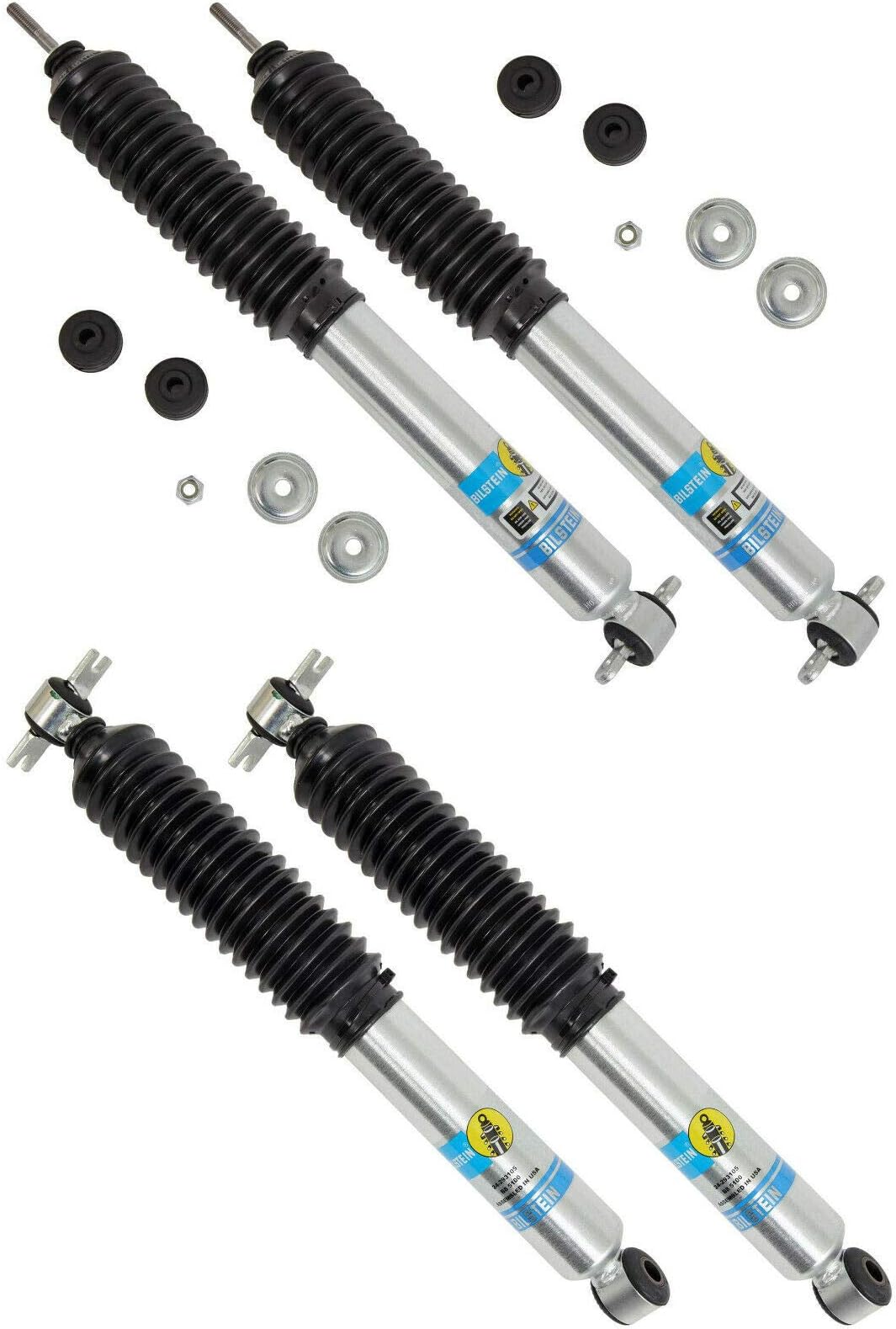 BILSTEIN Front & Rear Shock Absorber Set 0" to 2" Lift for 1997-2006 Jeep Wrangler TJ
