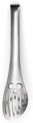 Suck UK Pinza de cocina - Pinzas de cocina de calavera - Accesorios de cocina góticos - Utensilios de cocina góticos - Decoración gótica para el