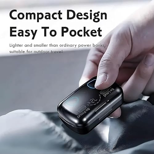 Miniatura 6 de ZAGS Supplies Auriculares inalámbricos Bluetooth V5.3, reproducción de 45 horas, calidad de sonido premium, graves profundos, estuche de carga de