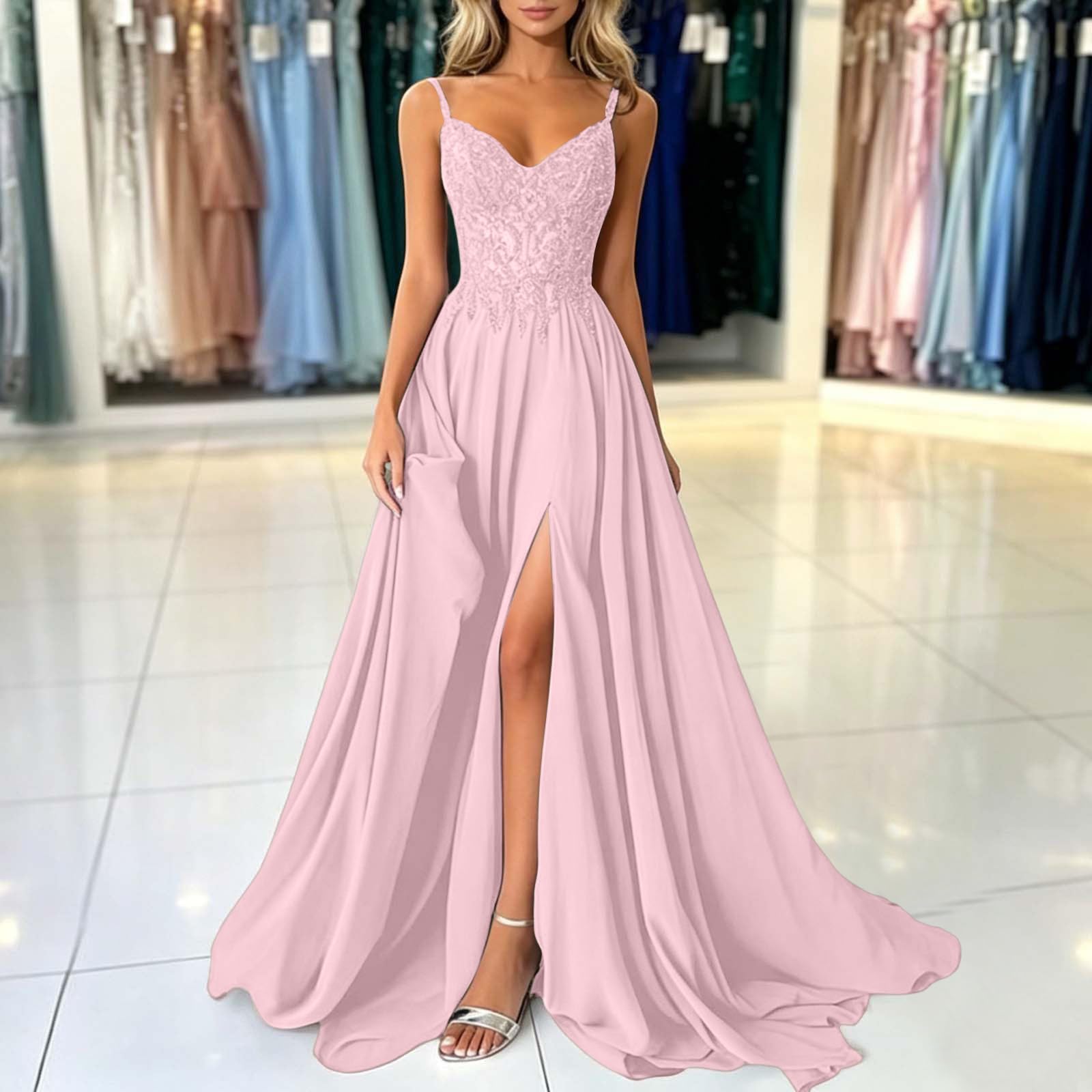 Vestidos Boda Invitada Largo Vestido De Graduación Maxi Vestido Ajustado Sin Mangas De Fiesta Ajustado Vestidos para Ceremonia Formal Boda Cóctel Noche