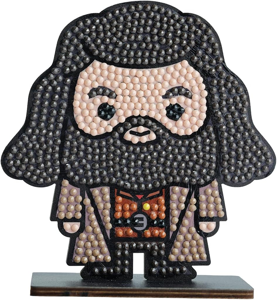 CRYSTAL ART - Diamond Figurine Kit - Creative and Fun Activity - Adults and Children - Glitter Decoration in Assorted Colours - Harry Potter - Hagrid
