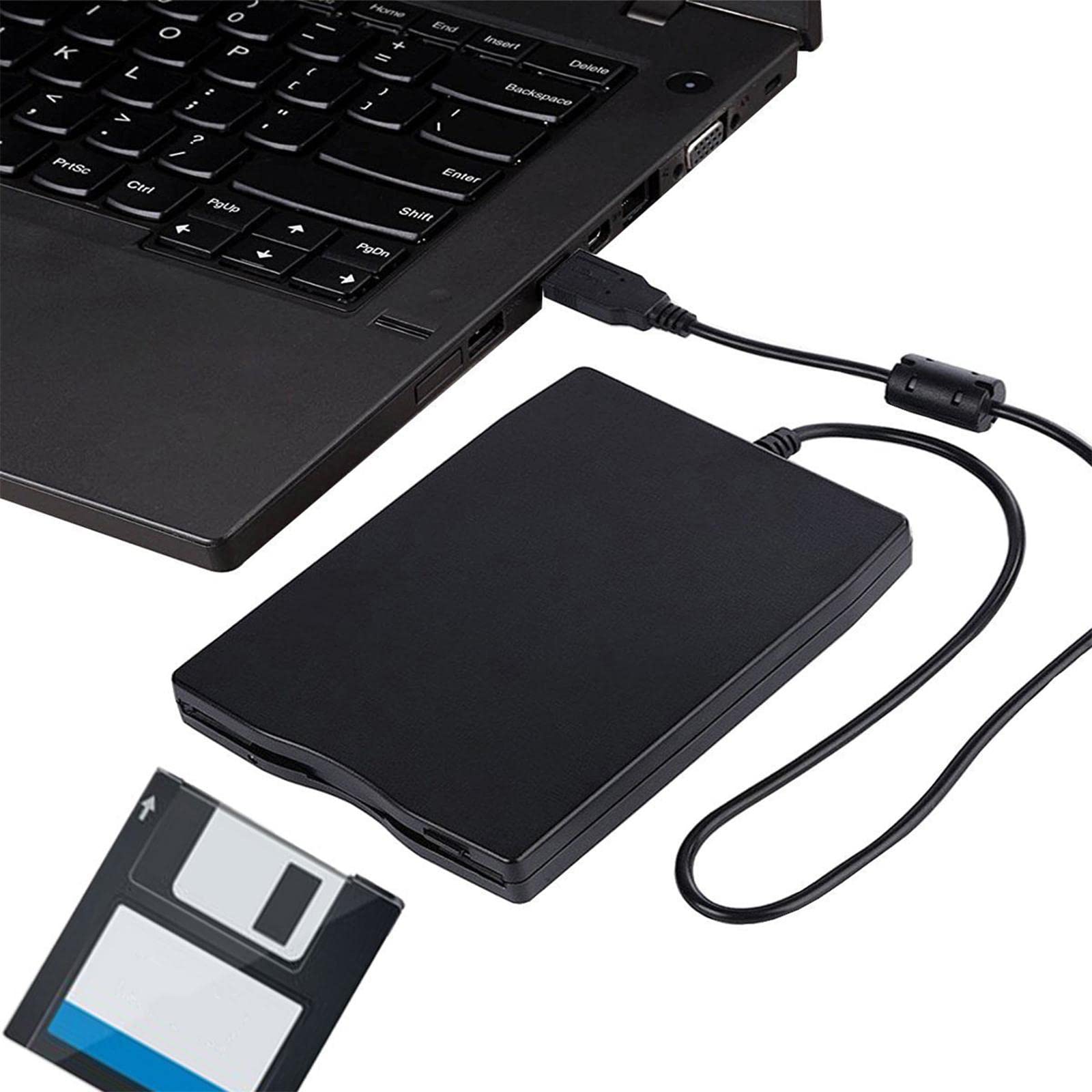 CALANDIS External USB Slim 1.44Mb Floppy Disk Diskette Drive Laptop Pc Notebook