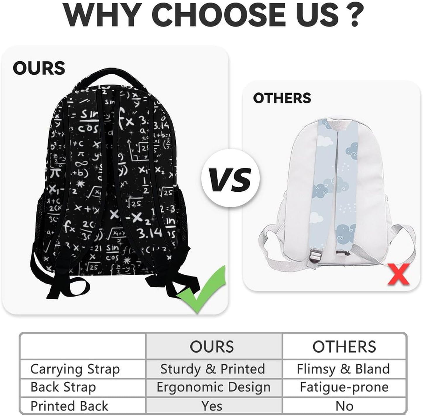 Custom Toddler Cat Backpack for Kids - 17 Inch Large Capacity Cute Math Backpacks - Toddler School Bookbag for Boys