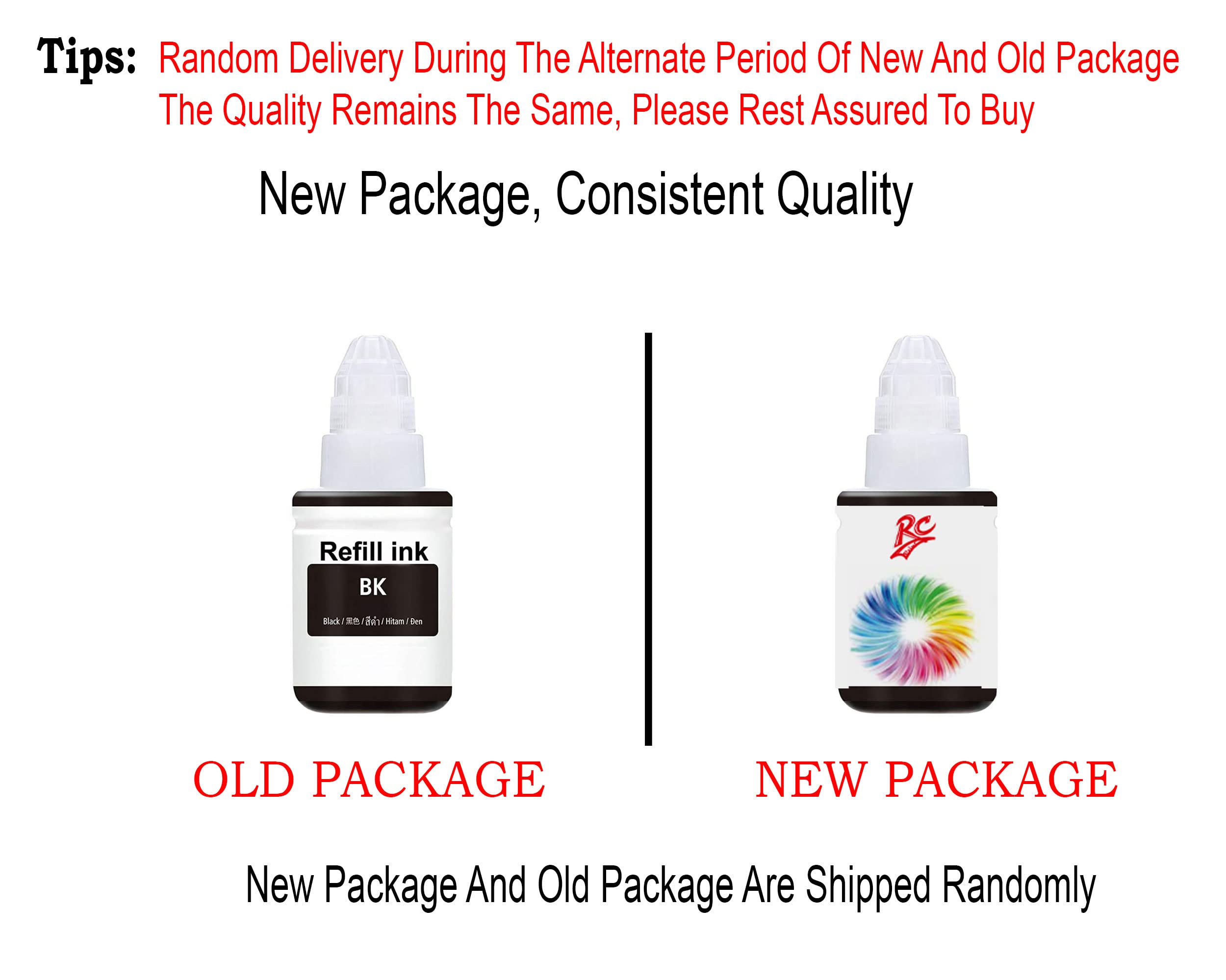 RC PRINT GI 790 Ink for Canon G1000, G1010, G1100, G2000, G2002, G2010, G2012, G2100, G3000, G3010, G3012, G3100, G4000, G4010, Pack of 1 Black 135ml 1