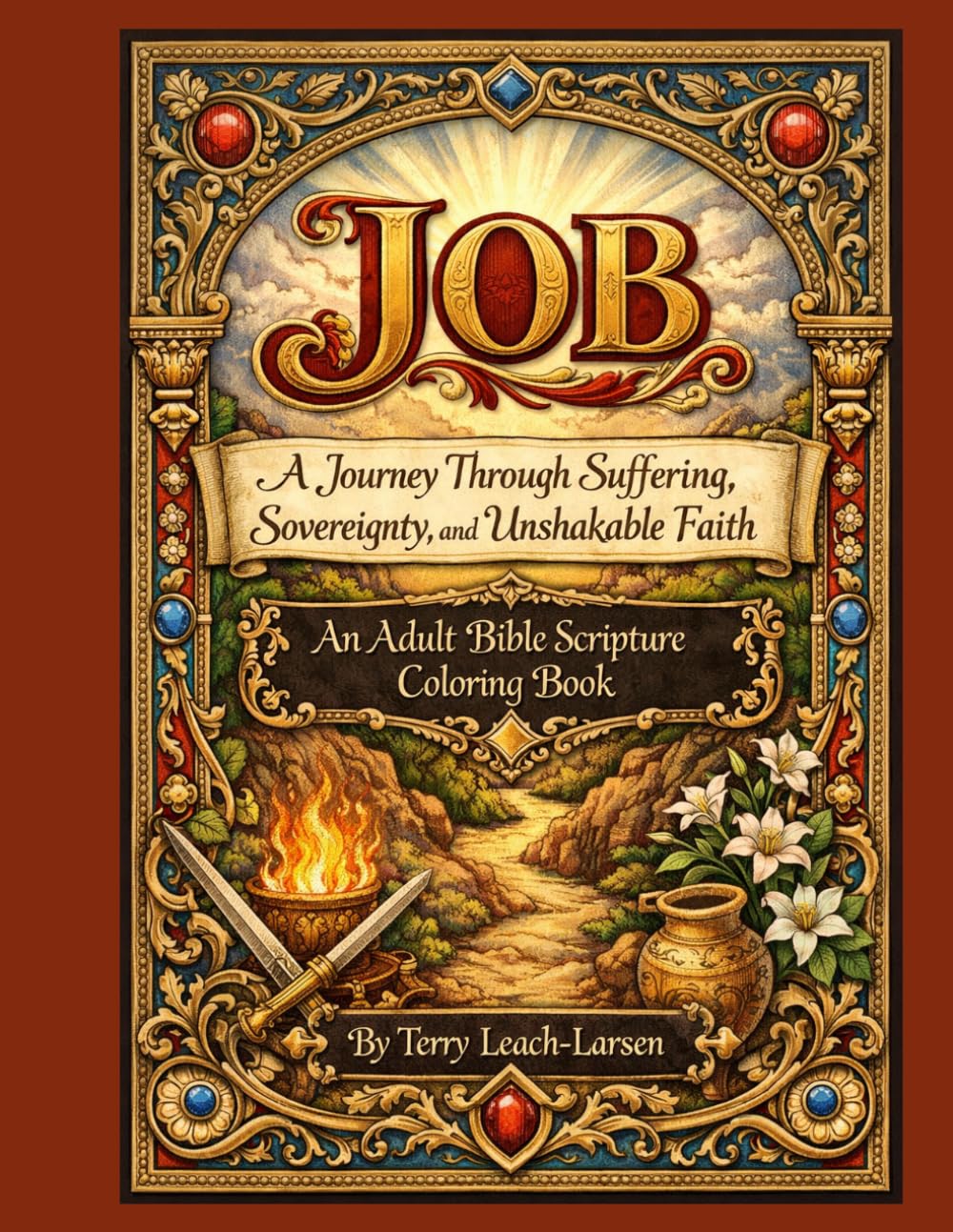 JOB - A Journey through Suffering, Sovereignty, and Unshakeable Faith: Adult Bible Scripture Coloring Books