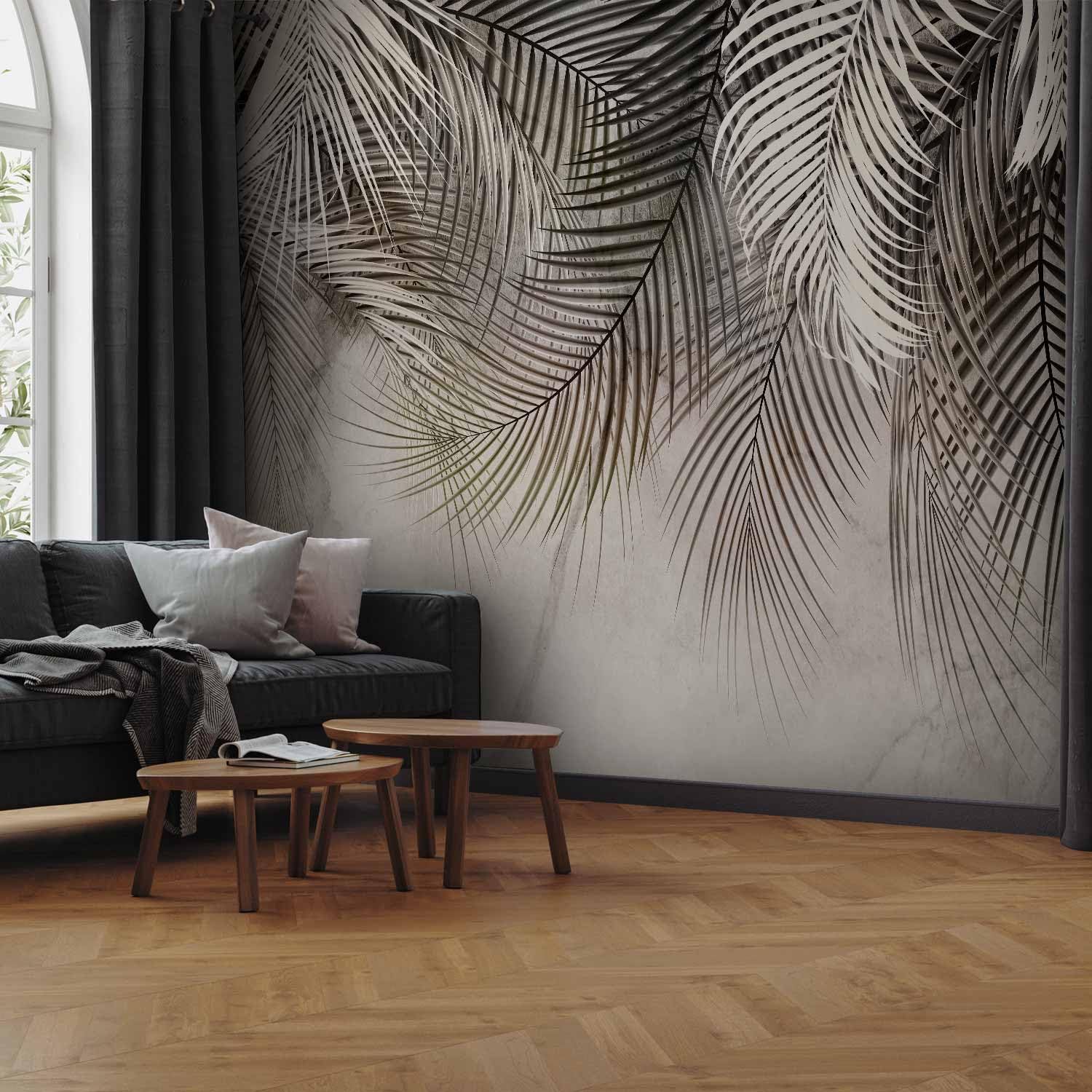 murando - Vlies Fototapete tropische Blätter 500x350cmVlies Tapeten Wandtapete XXL Wanddeko Mustertapete Design Wand Dekoration Vliestapete Wohnzimmer Schlafzimmer Büro Flur Natur c-C-10088-a-a