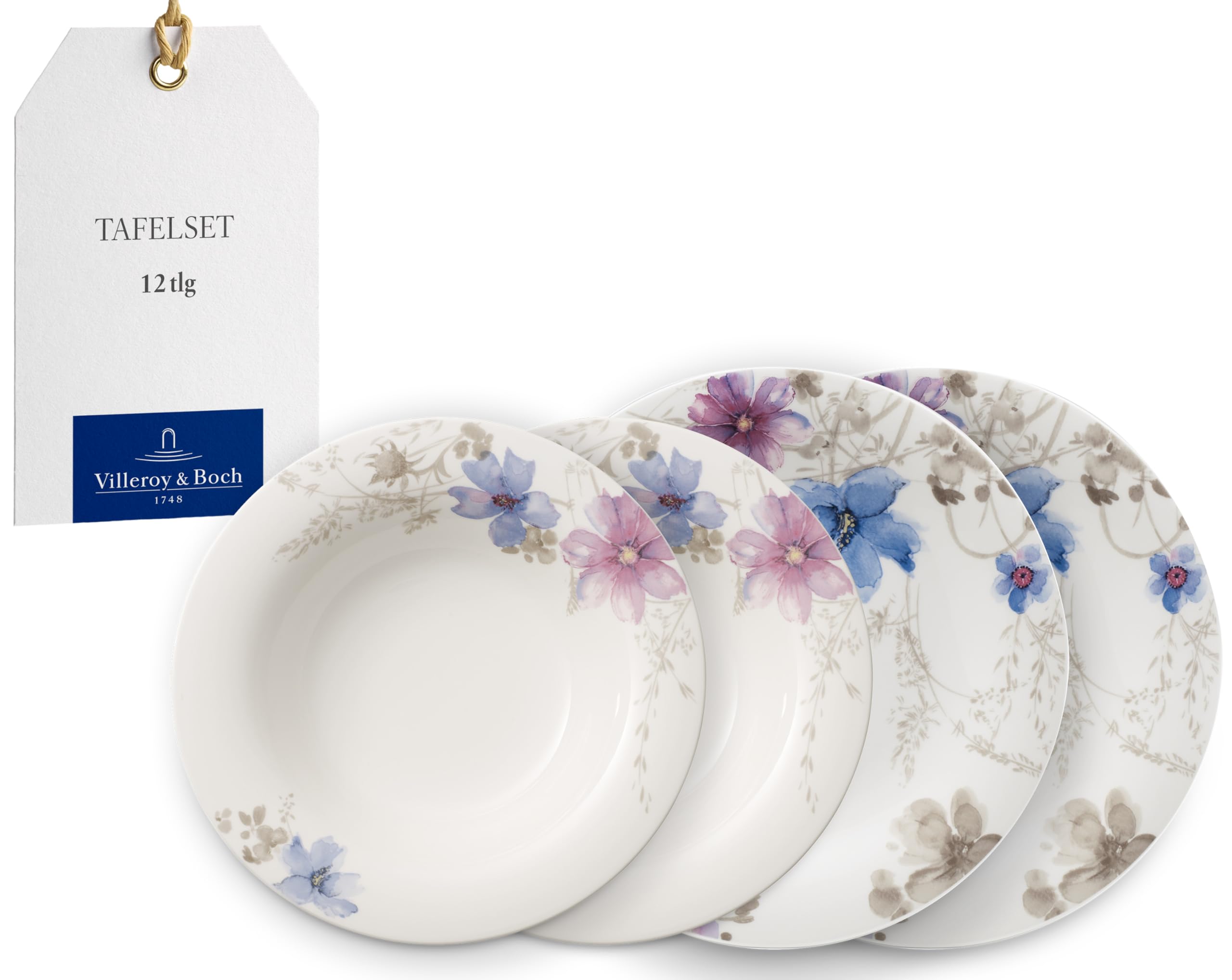 Villeroy & Boch 『Mariefleur Gris』 大皿 4枚 【公式通販】