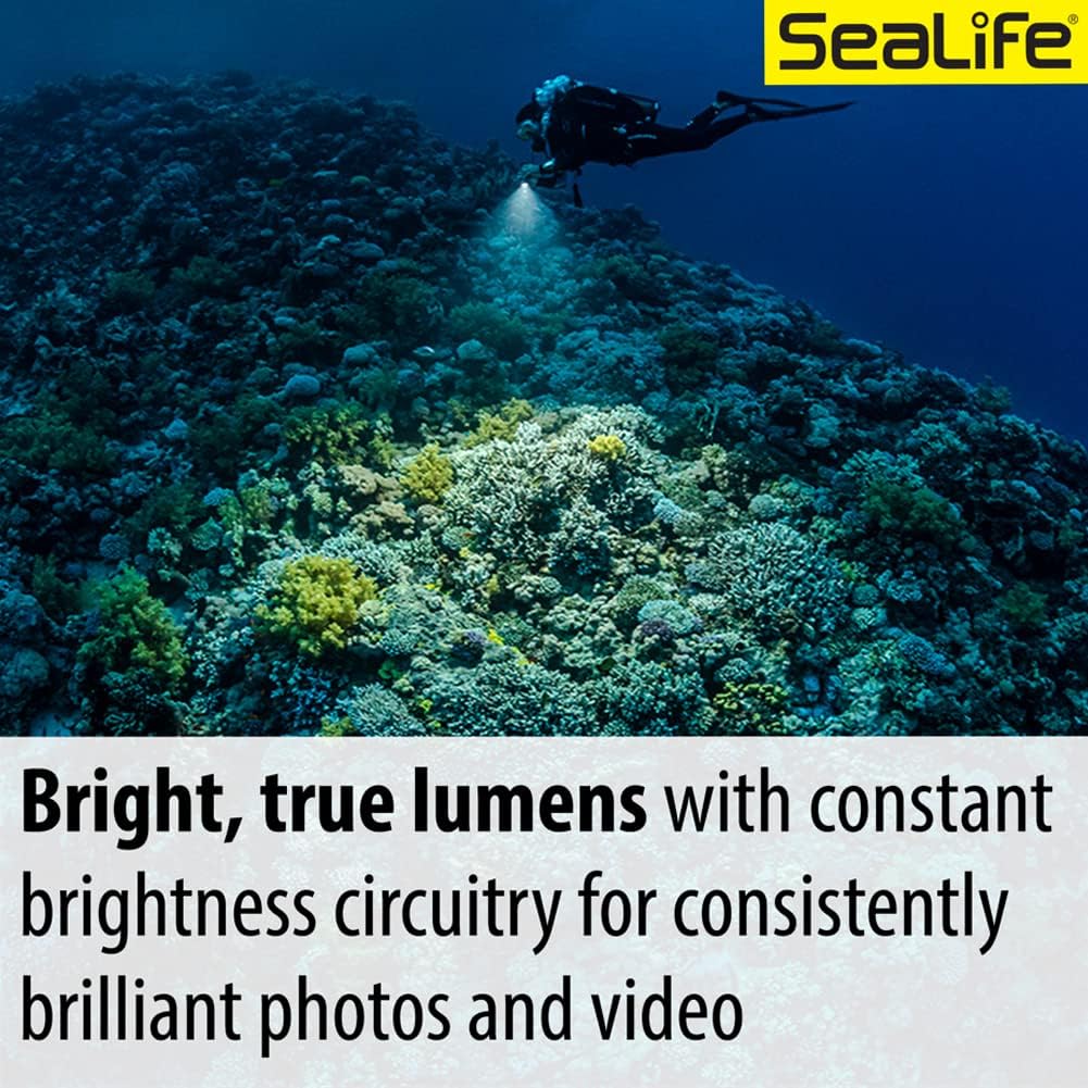 SeaLife Sea Dragon 3000SF Pro Dual Beam Compact Underwater Scuba Diving Photo-Video COB LED Light, Two Beam Angle Light Kit (SL679)