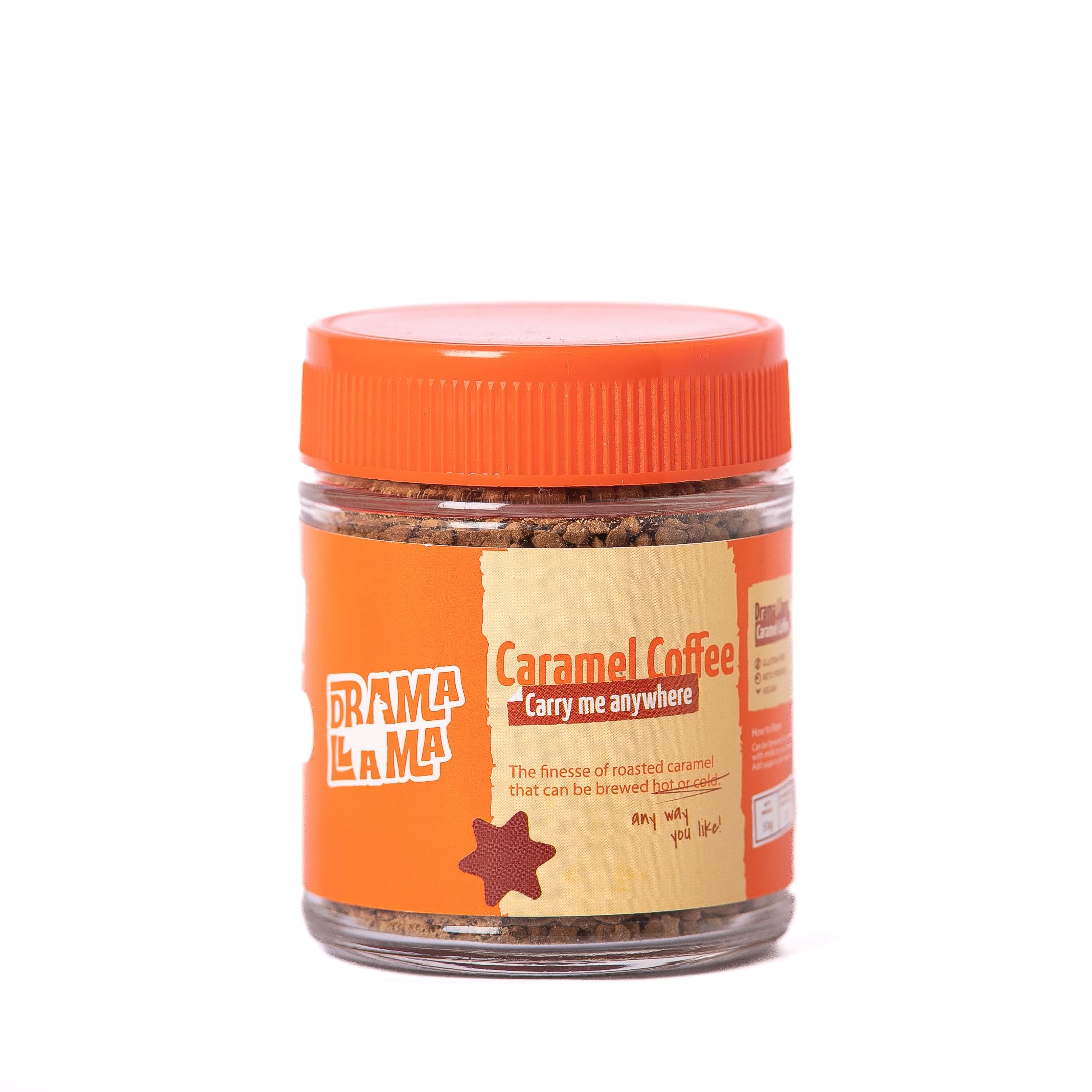 Drama Llama Freeze Dried Caramel Instant Coffee 50gm | Premium 100% Arabica Coffee Powder | No added sugar | Rich & Smooth Aroma | Gluten Free | 100% Pure & Freshly Roasted Coffee (B0CL4X321L) Amazon Price History, Amazon Price Tracker
