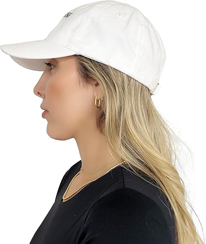 Miniatura 3 de Gorro unisex bordado blanco champán y cocaína para adultos, 100% algodón con espalda ajustable, perfecto para regalo divertido, Blanco