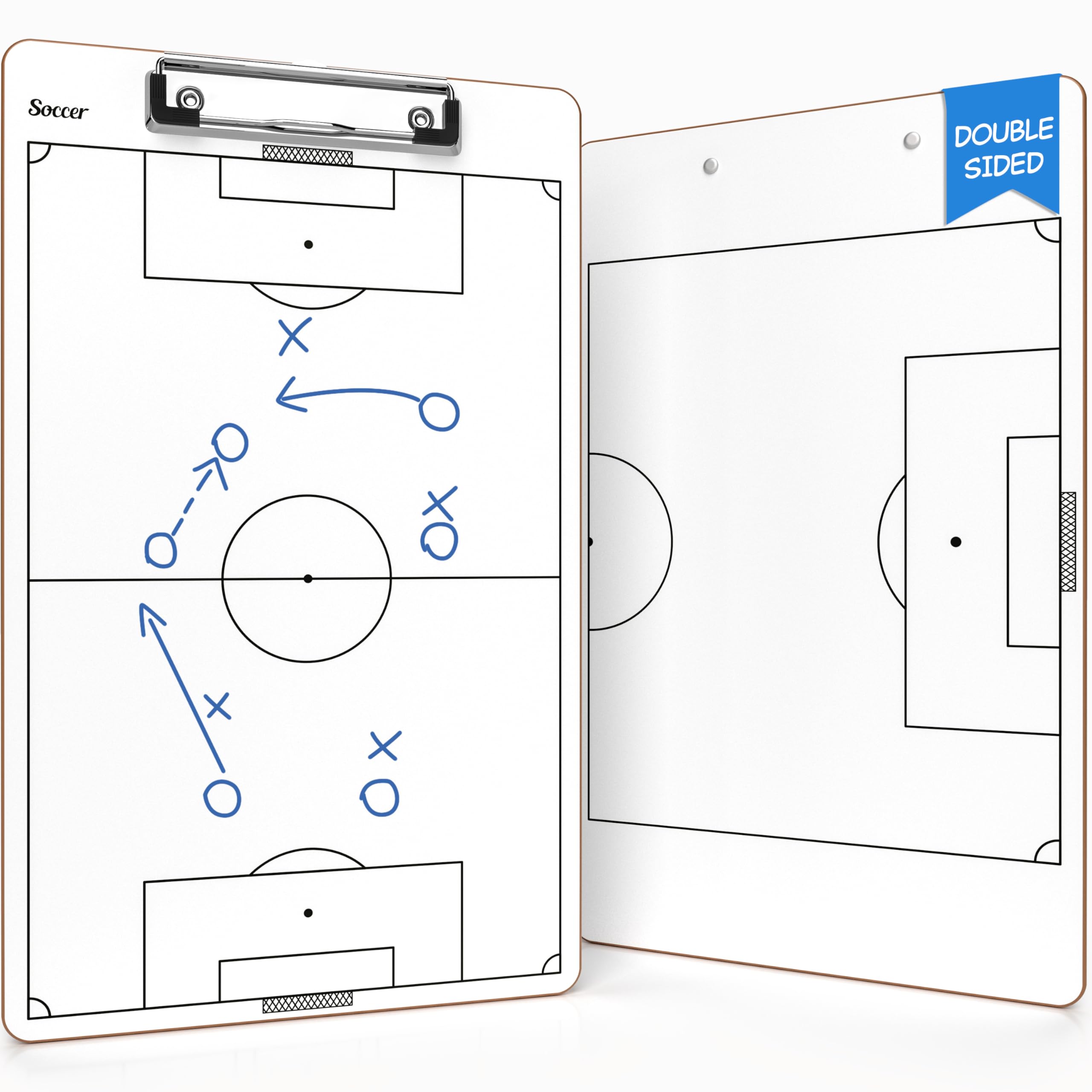 'Scribbledo Soccer Dry Erase Coaching Board 15''x9'' Soccer Whiteboard for Coaches Soccer Coaching Equipment Accessories Tactics Field Board Making it The Perfect Coach Gifts' Option 1