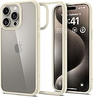 Vista 53 de Spigen Funda para iPhone 14 Pro Max, ultra híbrida, sin anillo magnético, antiamarilleo, transparente
