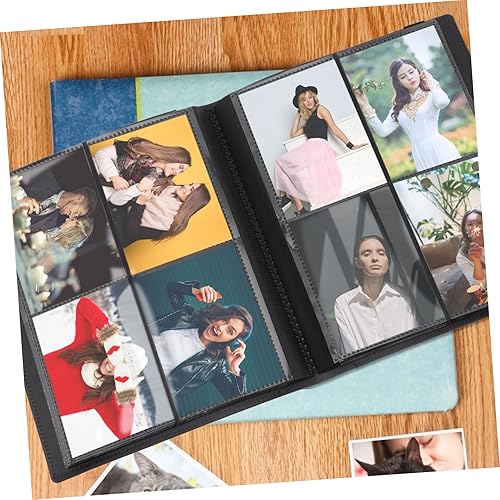Miniatura 4 de BESPORTBLE Strap Album Small Mini Picture Album Photo Holder Photo Book Wedding Album Cards Storage Album Wedding Scrapbook Album Picture Storage