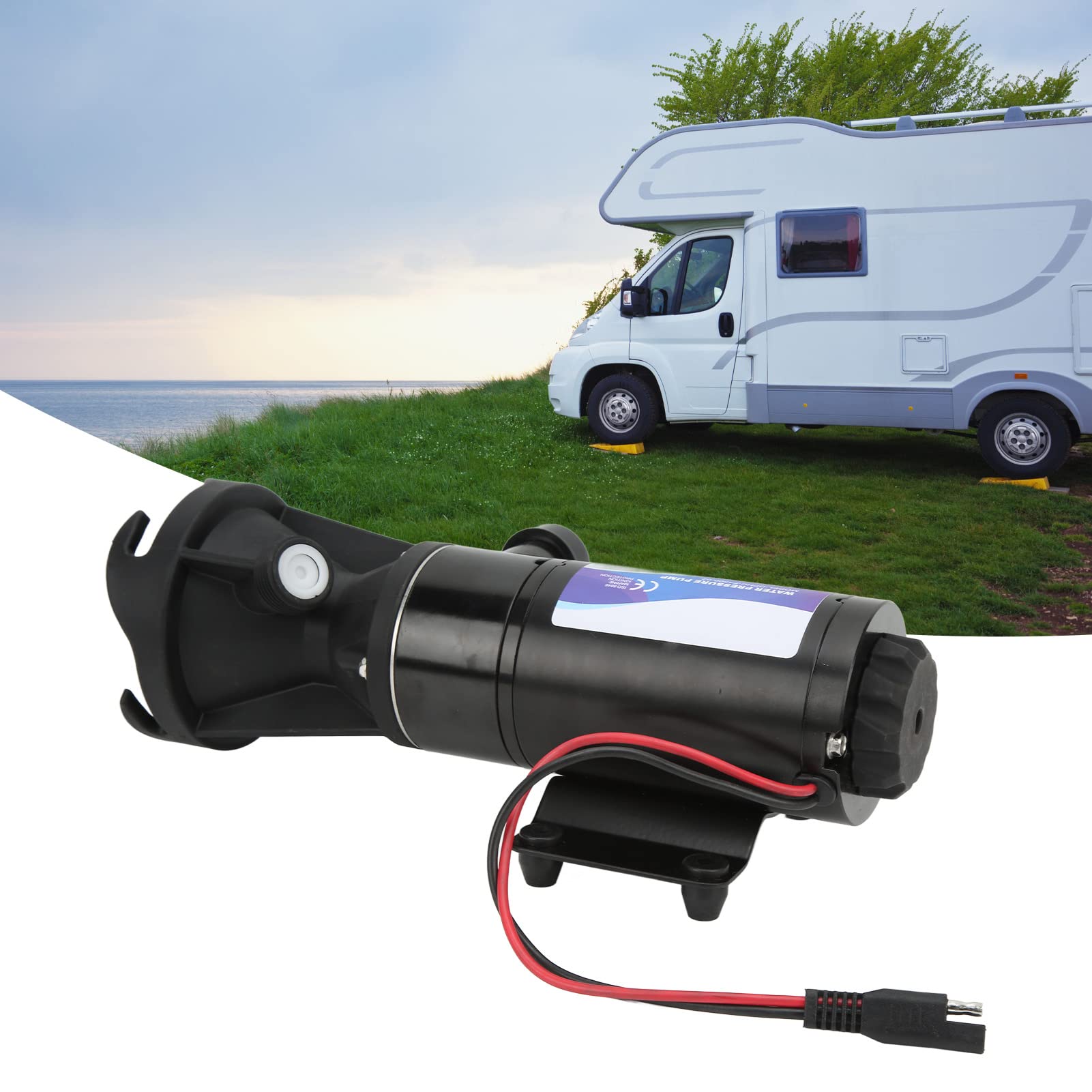 Pompa del Maceratore per Akozon 12V Portatile Processore di Rifiuti D'acqua Pompa Maceratrice Per il Idraulico per per Barche Marine