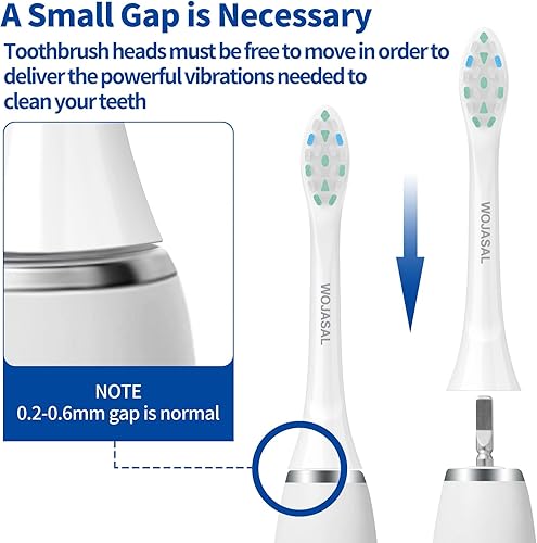 Miniatura 6 de WOJASAL Cabezales de cepillo de dientes de repuesto compatibles con el soporte de cepillo de dientes sónico Philips para cepillos de dientes Philips
