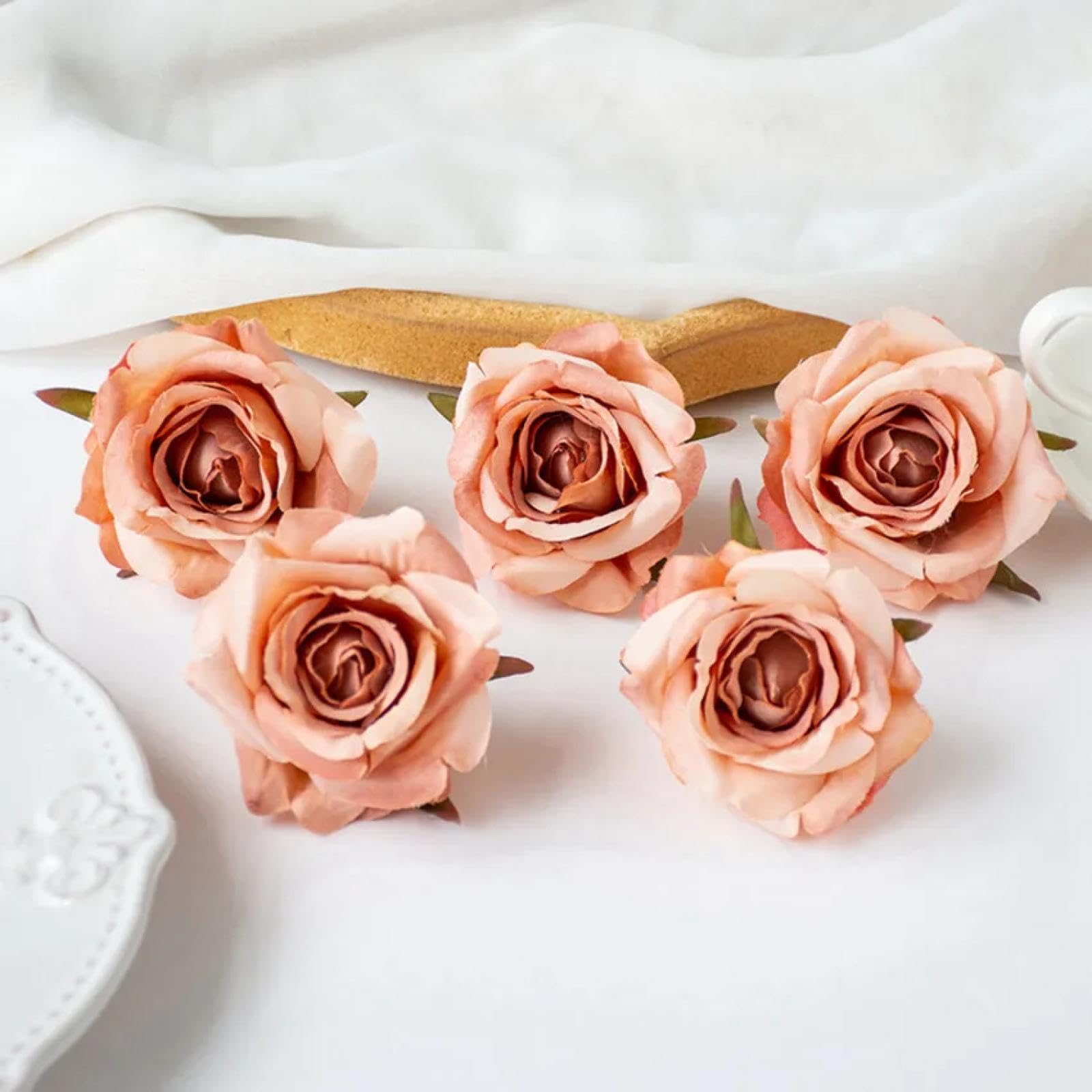 Roses artificielles en soie fleurs durables sans entretien pour decoration interieure