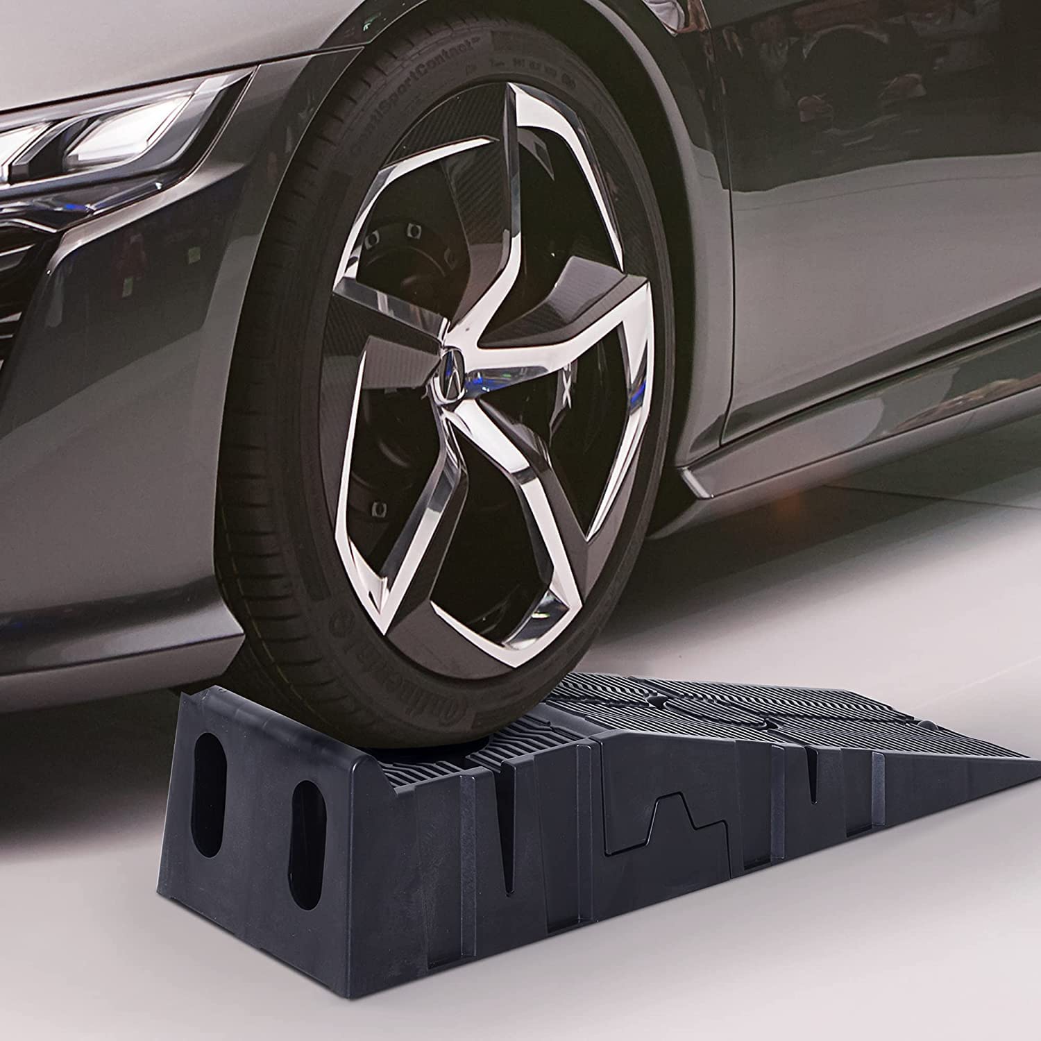 Par de Rampas de plastico para levantar coche, capacidad 2.5 toneladas (2500kg)