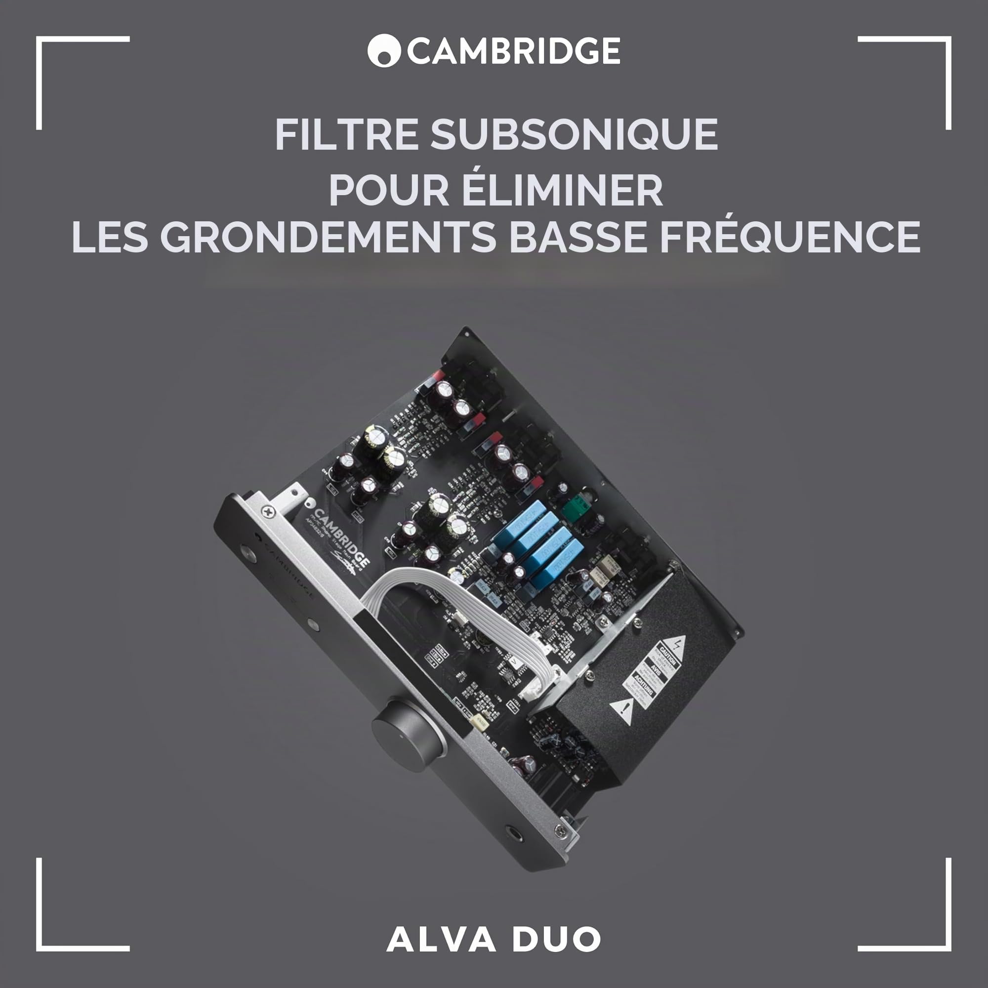 Cambridge Audio Alva Duo – Préamplificateur Phono Moving Magnet & Moving Coil, préampli stéréo HiFi pour Tourne-Disque & Vinyle, ampli Casque - Gris Lunaire