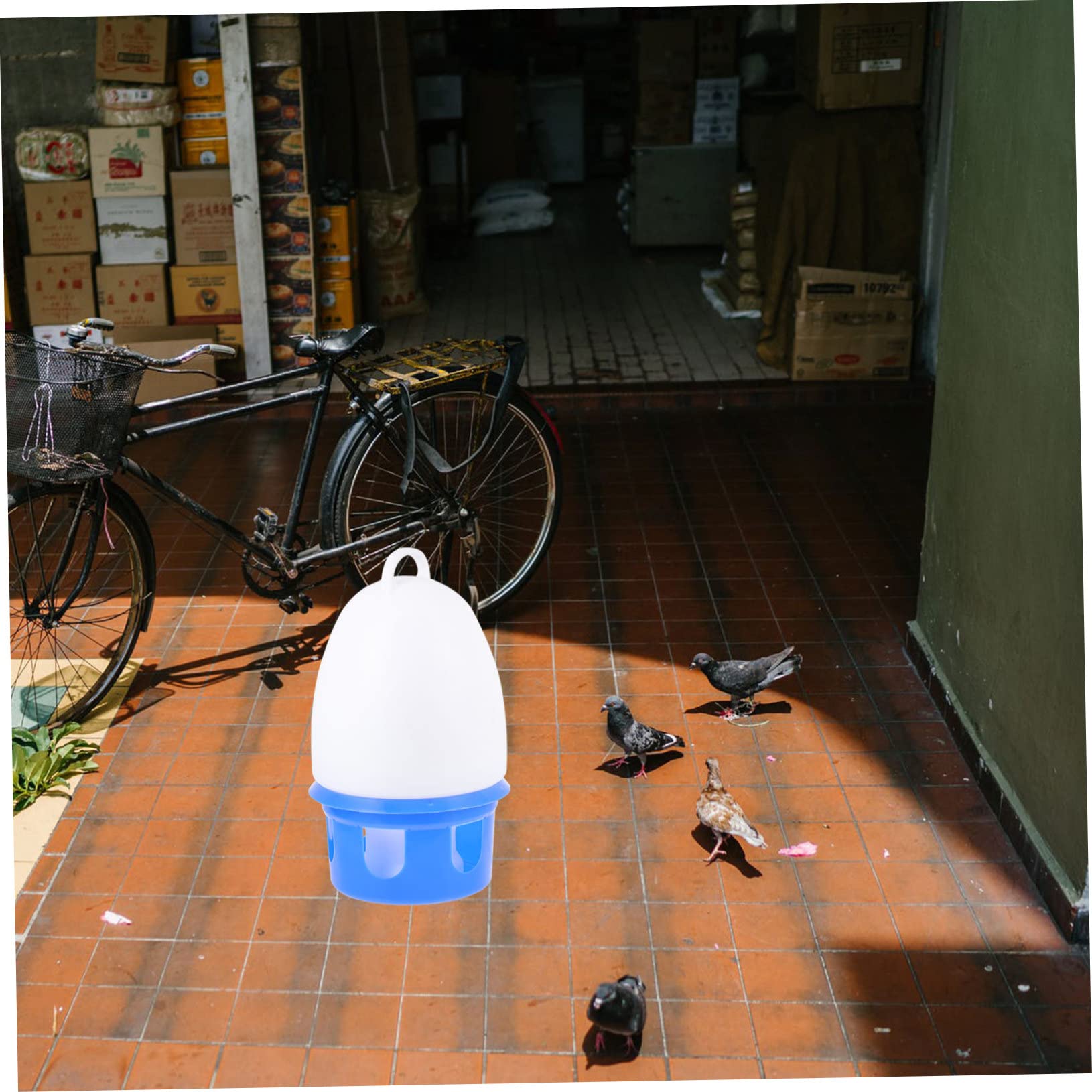 Abreuvoir pour Pigeons à Eau Automatique 1 Pièce en PVC Bleu