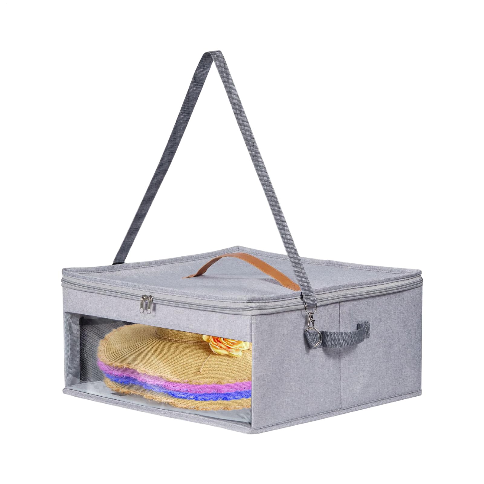 Boîte de rangement pour chapeaux et bagage de transport rigide avec sangle d'épaule confort