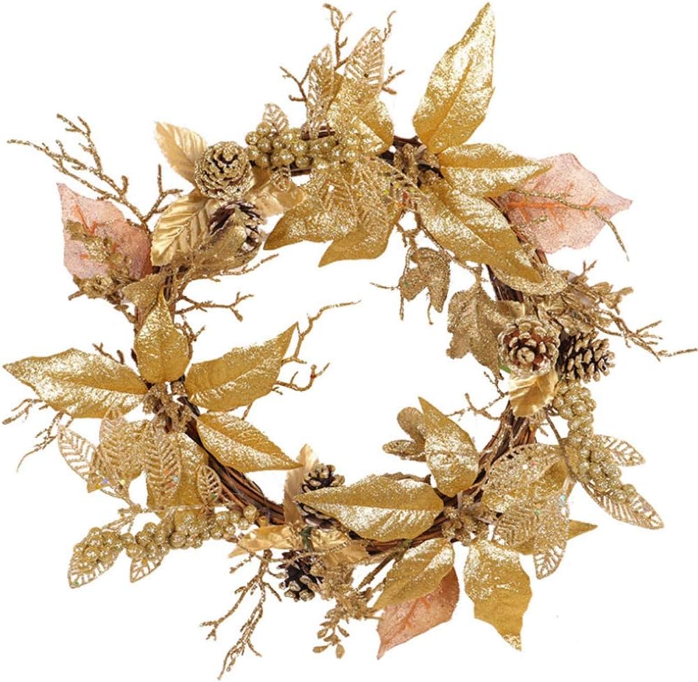 corona di fiori all'aperto per l'inverno