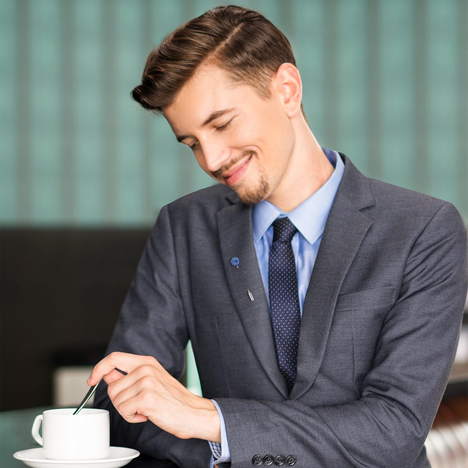 Siganorpy 30pcs Colorful Crystal Hijab Scarf Pins With Safety Caps