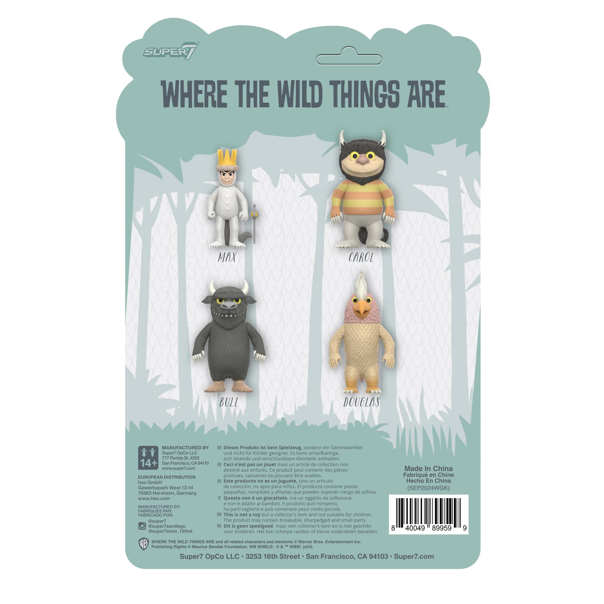 Amazon.com: Super7 Where The Wild Things are Reaction Figures Wave