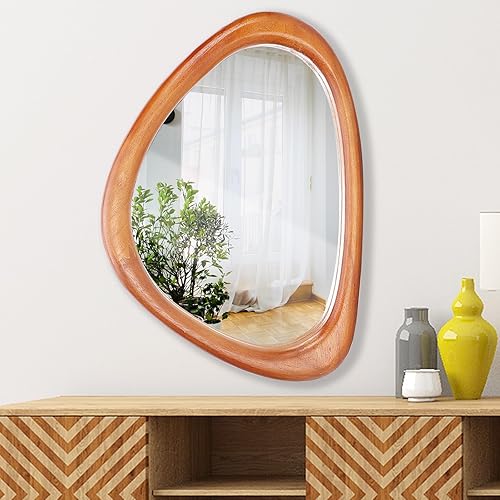 MAGFLERUM Espejo de pared irregular, espejos de madera asimétrica de 30 x 20 pulgadas, espejo de entrada, para colgar vertical y horizontalmente. disponible en Yaxa Venezuela