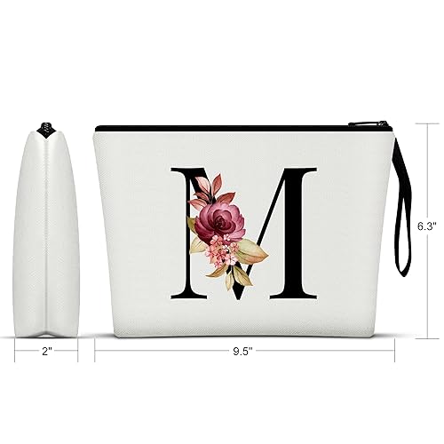 Vista 660 de Vavabox A-Z - Bolsa de maquillaje personalizada, regalos de cumpleaños para mujeres y madres, regalos para mejores amigas, bolsa de cosméticos