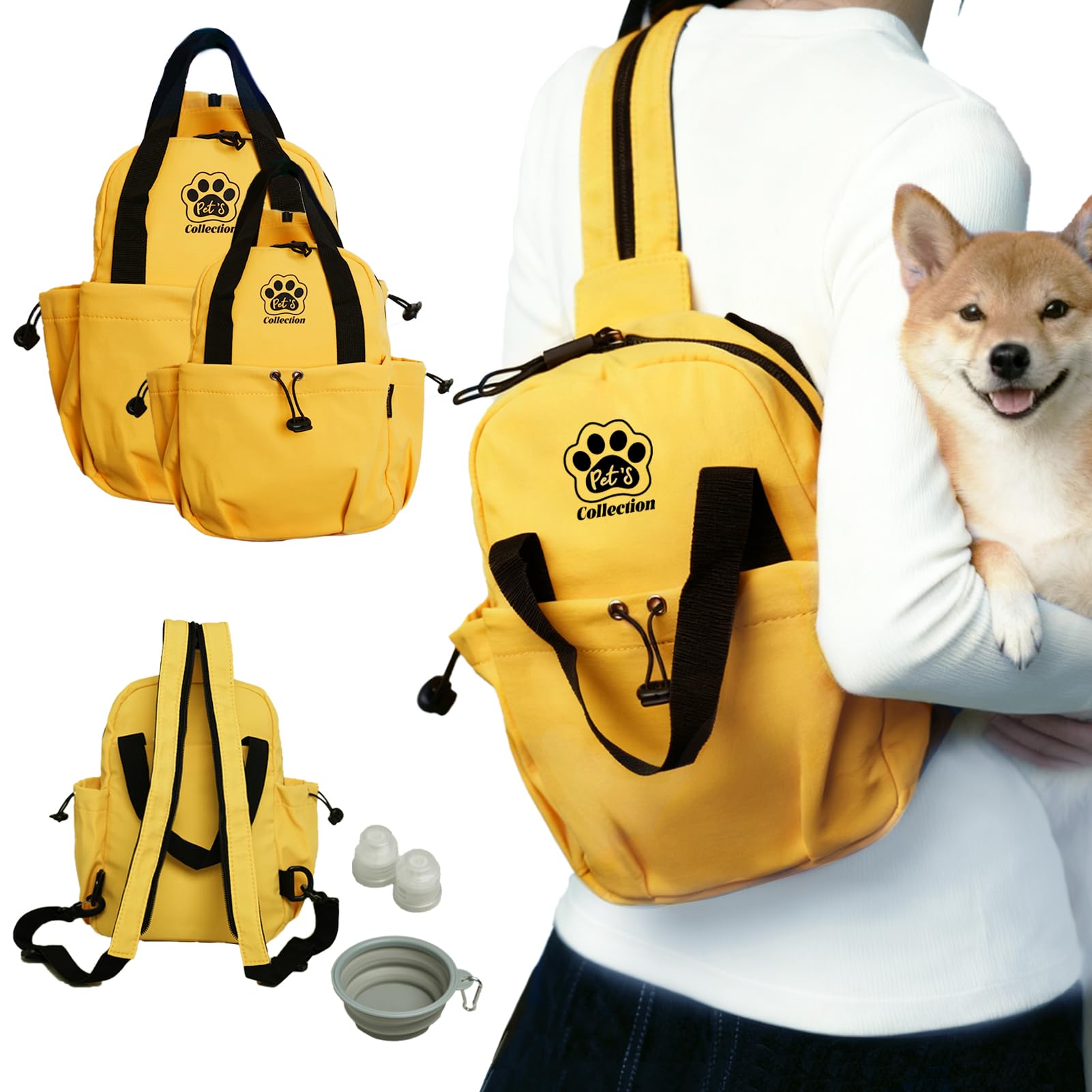 Amazon.co.jp: [Nyoniko（ニョニコ）] お散歩バッグ 犬用 3way ペット