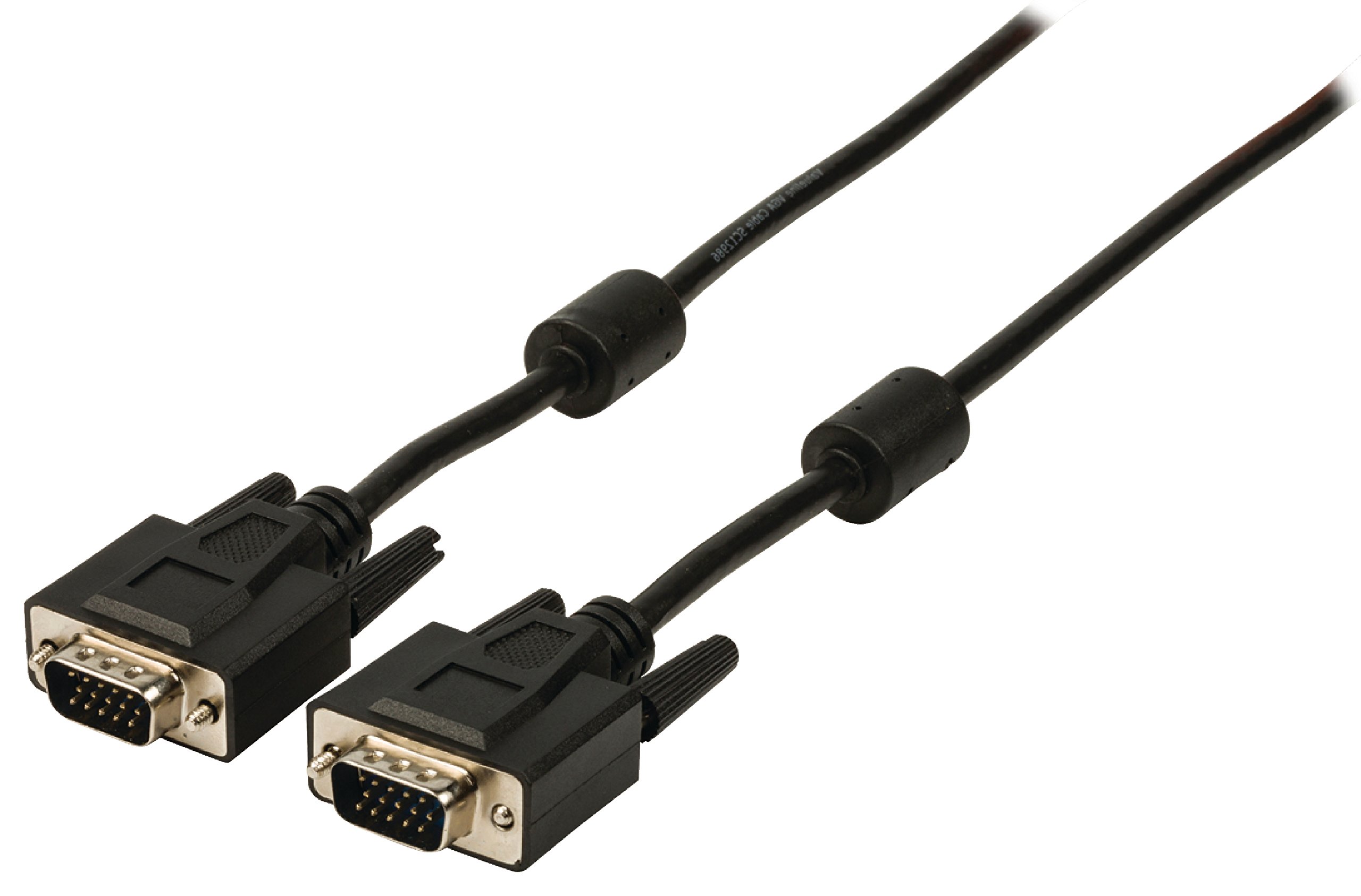 Valueline VLCP59000B50 Cavo VGA Maschio a Maschio, 5 m, Nero Valueline VLCP59000B50 Cavo VGA Maschio a Maschio, 5 m, Nero