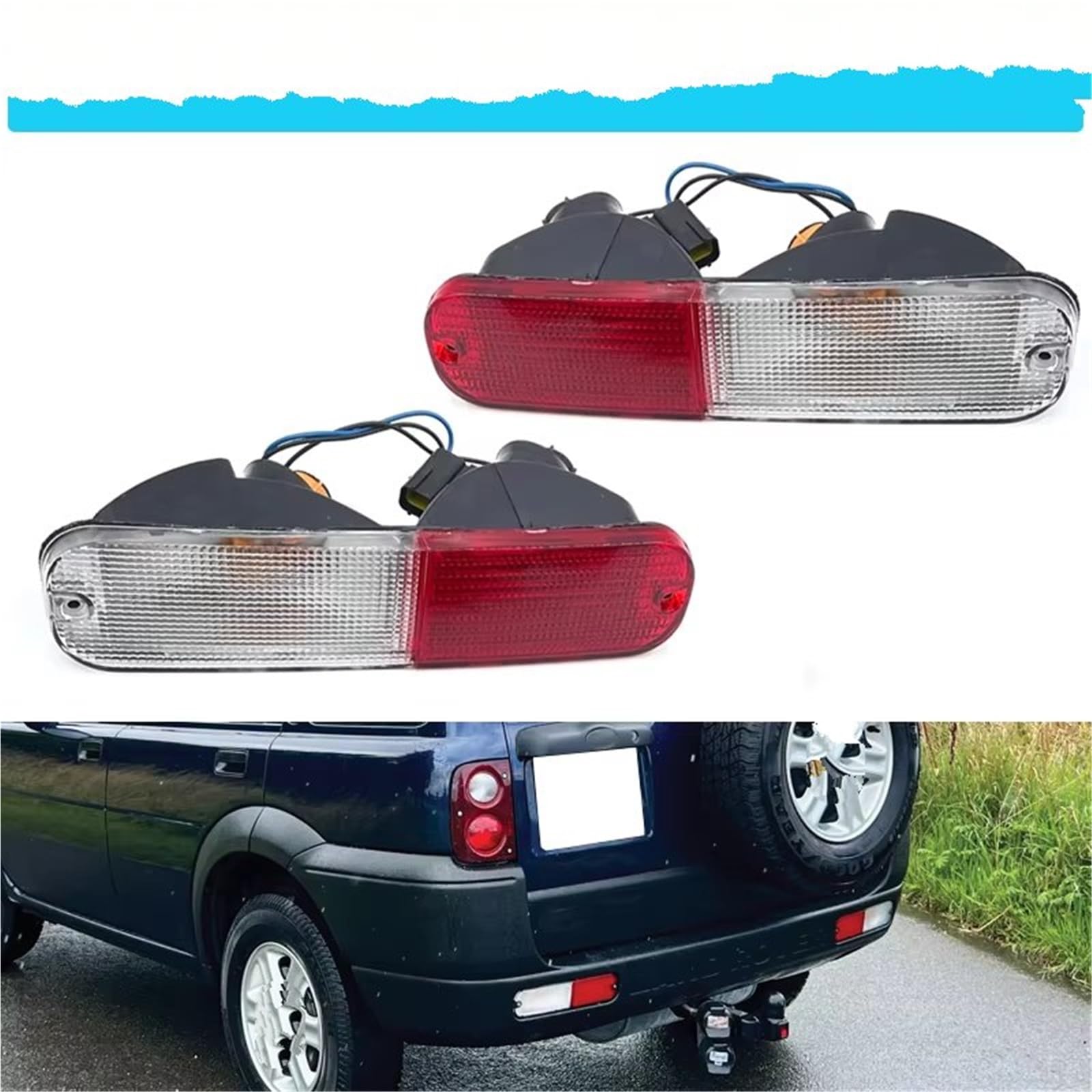 Montaje de luces traseras Compatible Con Land Para Rover Para Freelander I 2002 2003 Luz Trasera Indicador Giro Reflector Parachoques Trasero Freno Antiniebla Marcha Atrás XFB000280