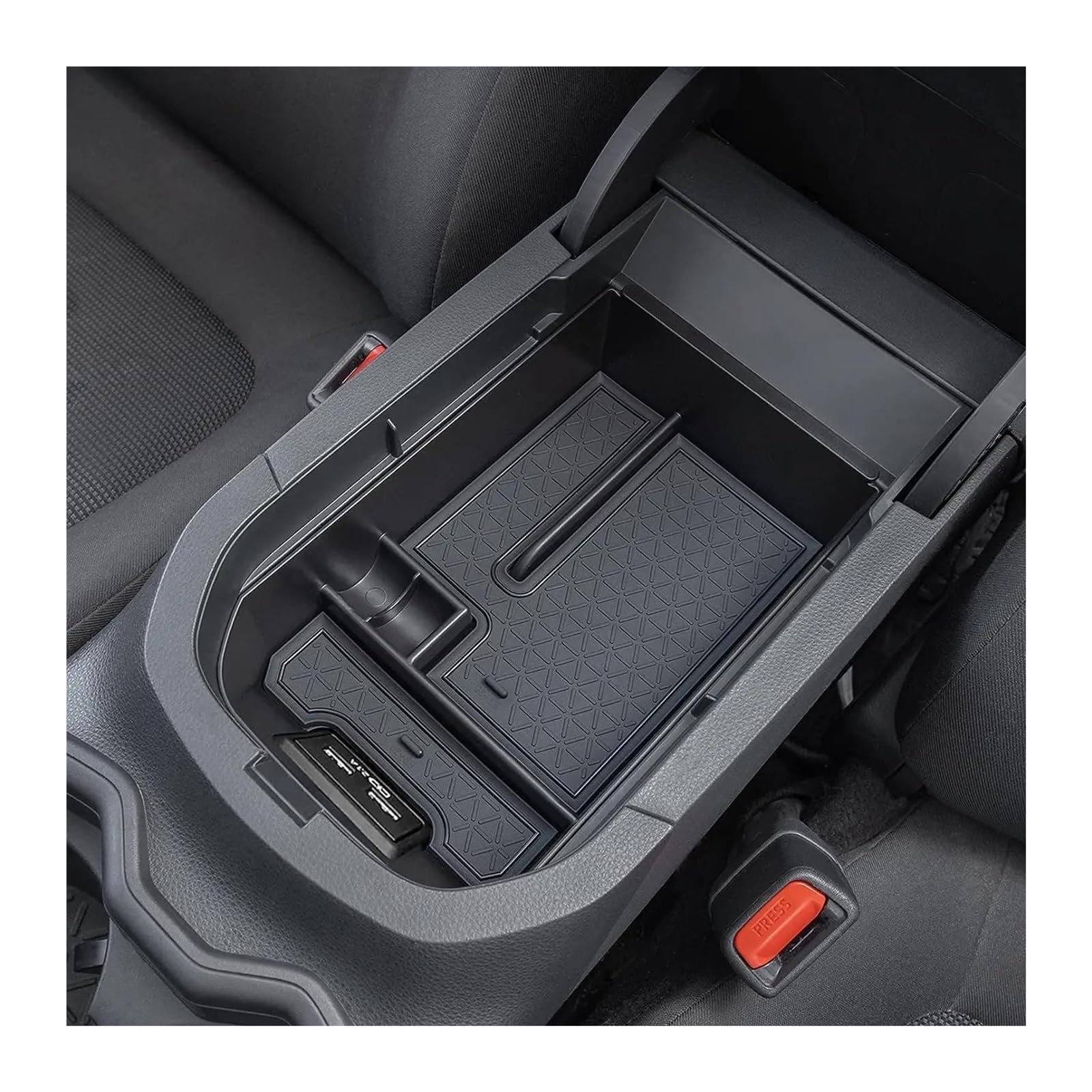 EVEKHAHHRB Console Storage Box Container For RAV4 2019 2020 2021 2022 2023 2024 Center Console Tray Organizer Compatible Prime Armrest Insert Container Armrest Storage Box