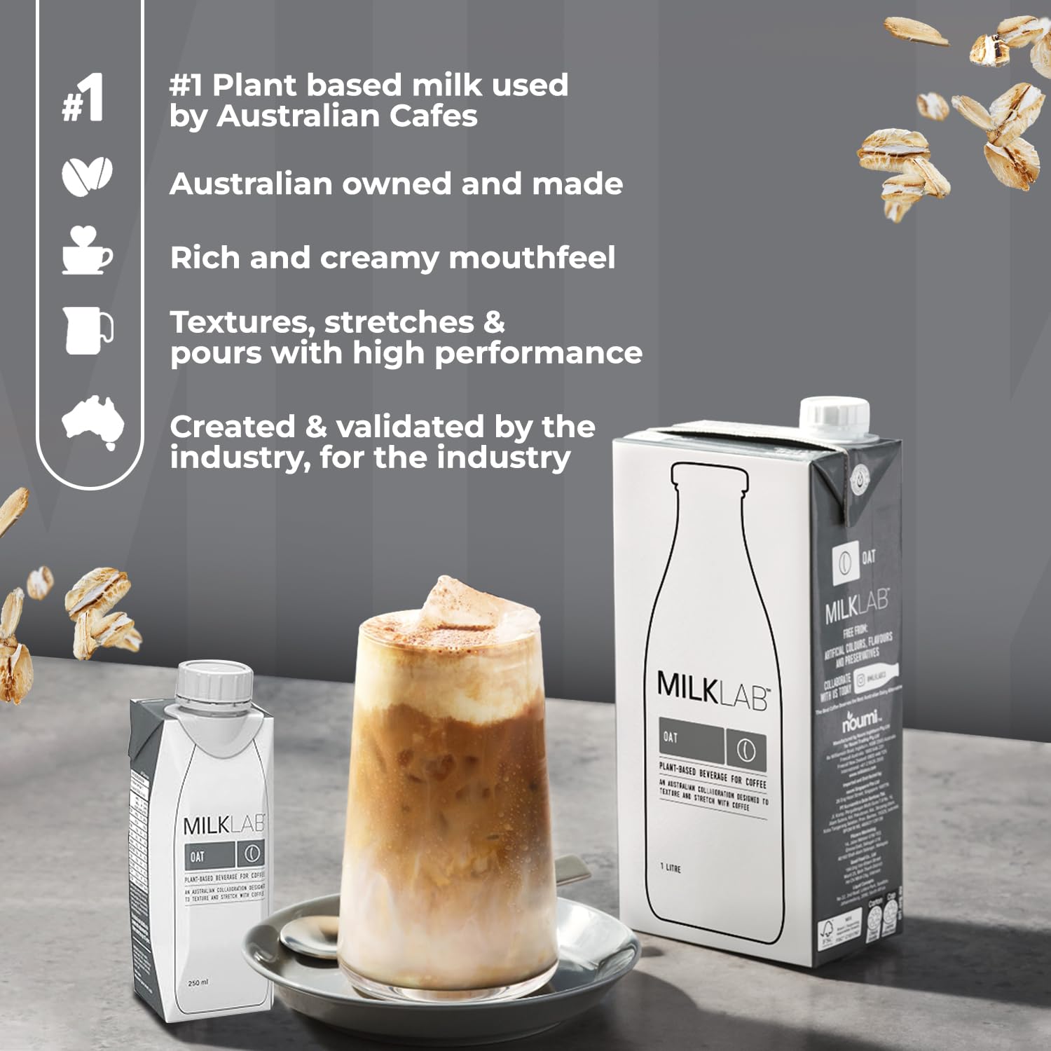 MILKLAB Oat Barista Milk 250ml | Made with 100% Australian Oats