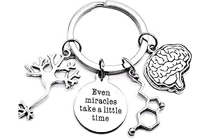 Psychiatry Psychology Keychain, Serotonin Molecule Keychain, Neuron Human Brain Psychologist Anatomy Neurologist...