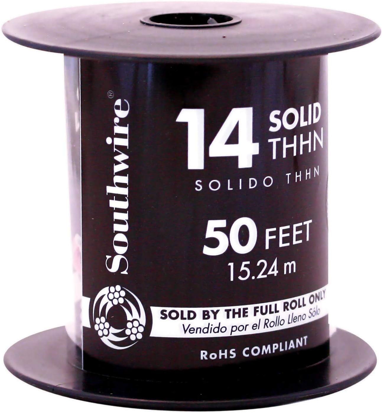 Southwire 11581641 50' 14 Gauge Solid Red Thhn Wire