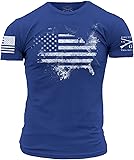 Grunt Style American Acid Men's T-Shirt X-Large Royal Blue