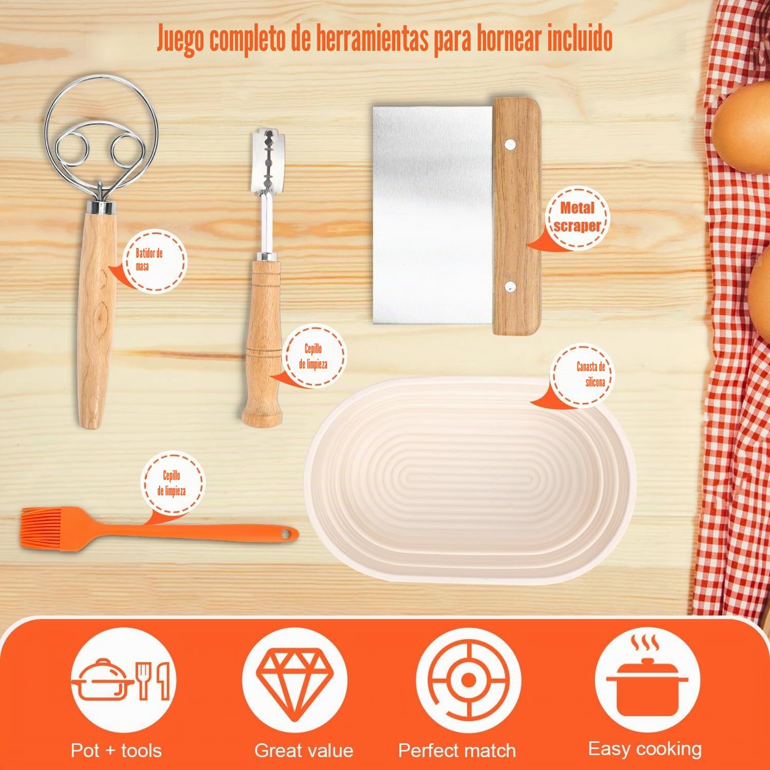 GFTIME Olla de hierro fundido de 36 cm para hornear pan, molde para hornear pan con tapa, molde robusto con tapa, ideal para pan, pan de hierro fundido, molde para pan tostado