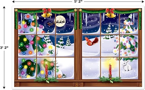 Miniatura 3 de Vista de Navidad nevada de 38 pulgadas x 62 pulgadas 1 por paquete Paquete de 1 Not Applicable