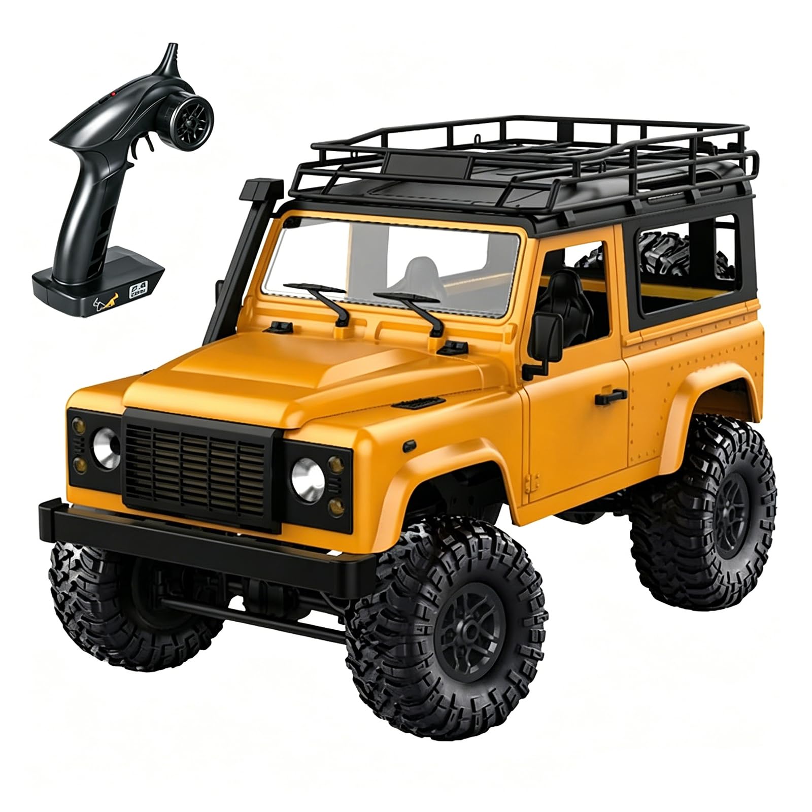Goolsky Rastreador de Roca MN-D90 1/12 4WD 2.4G Control Remoto de Alta Velocidad Fuera de Carretera Camión RC Car Led Light RTR