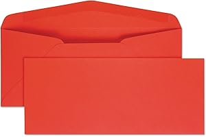 Quality Park #10 Red Envelopes