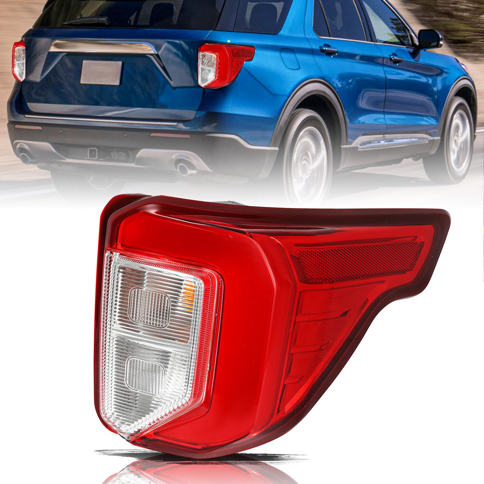 Aosky LED Tail Light Assembly for 2020-24 Ford Explorer