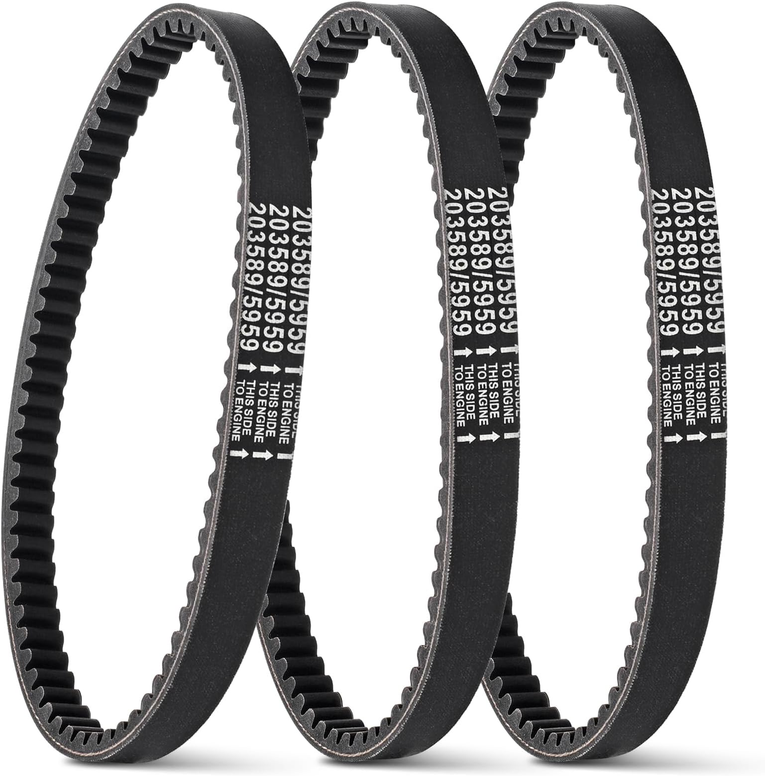 Drive Belt For 50cc GY6 4-Stroke Scooters - Fits TaoTao, BMS, VIP, Roketa, Baja 3 thumbnail image