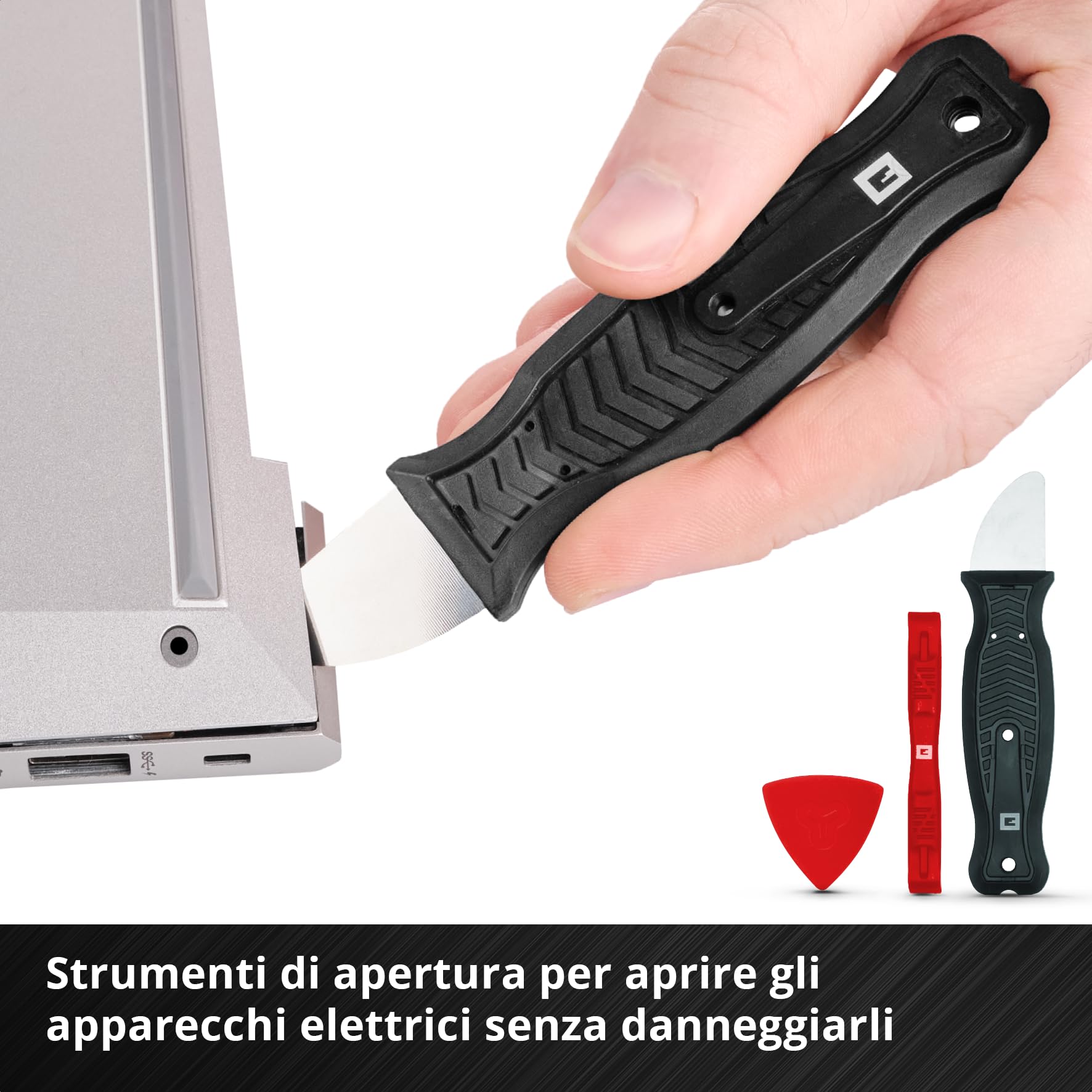 Set originale Einhell da 84 pezzi per riparazioni di precisione e di elettronica (punte di precisione, bussole, portapunte per cacciavite, prolunga per albero flessibile, cinghia di messa a terra)