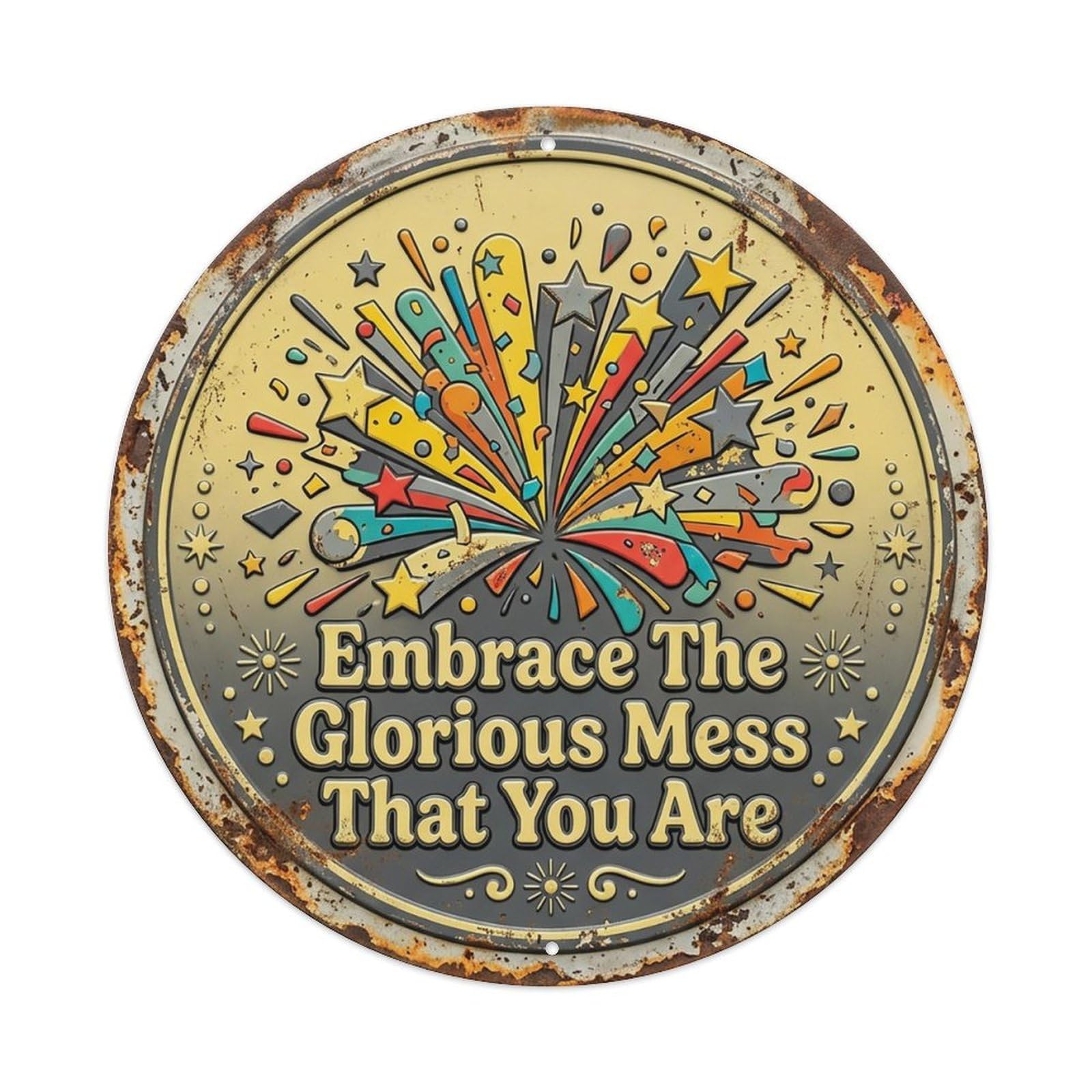 Chaos Explosion Glorious Entryway Metal Tin Sign
